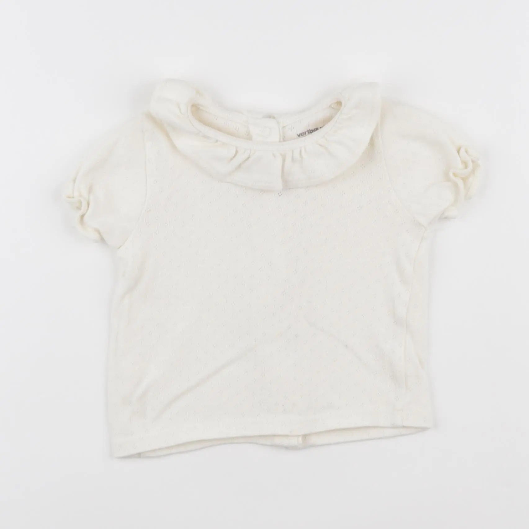 Vertbaudet - tee-shirt beige - 12 mois