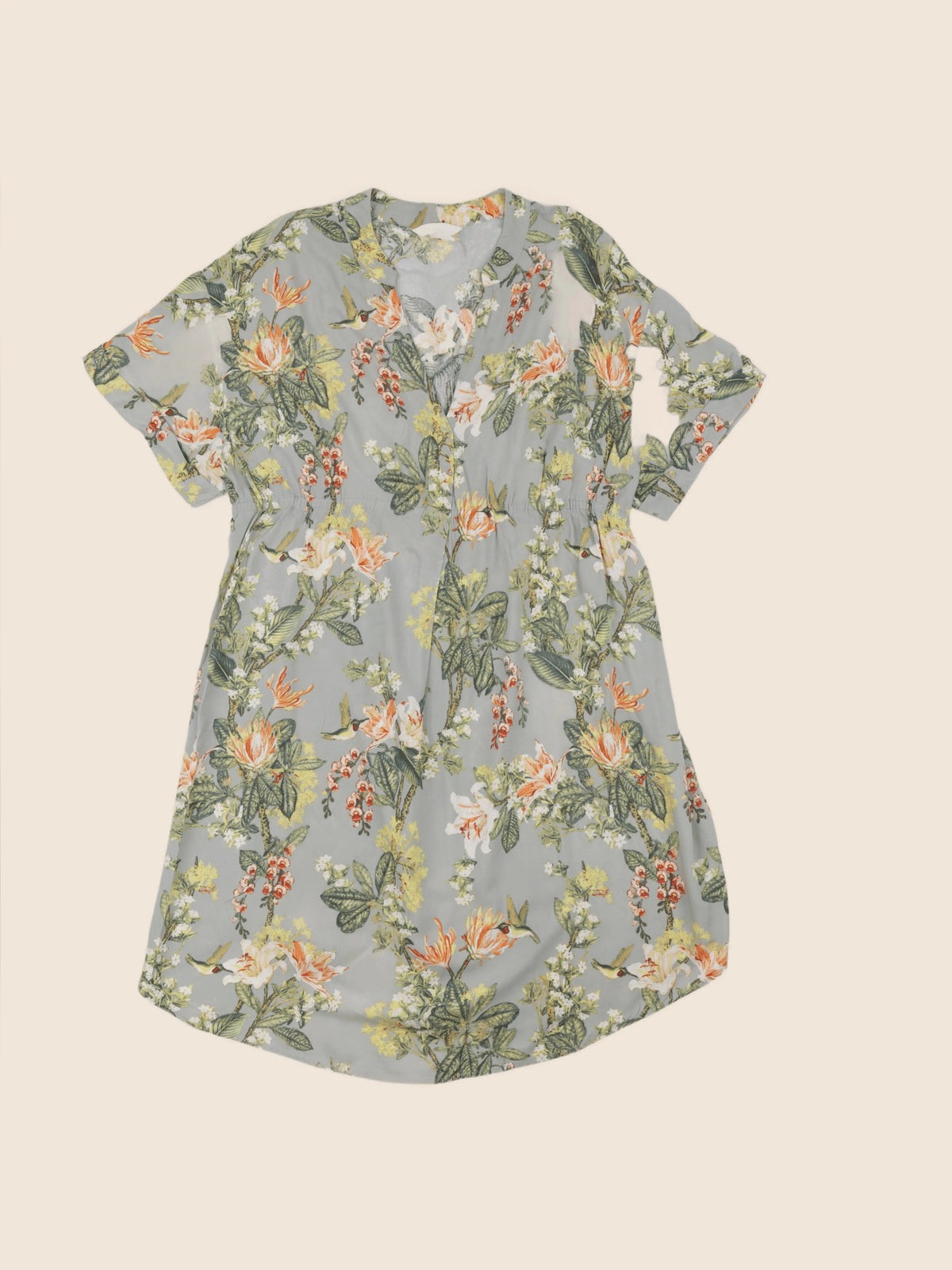 H&M - robe grossesse vert - m
