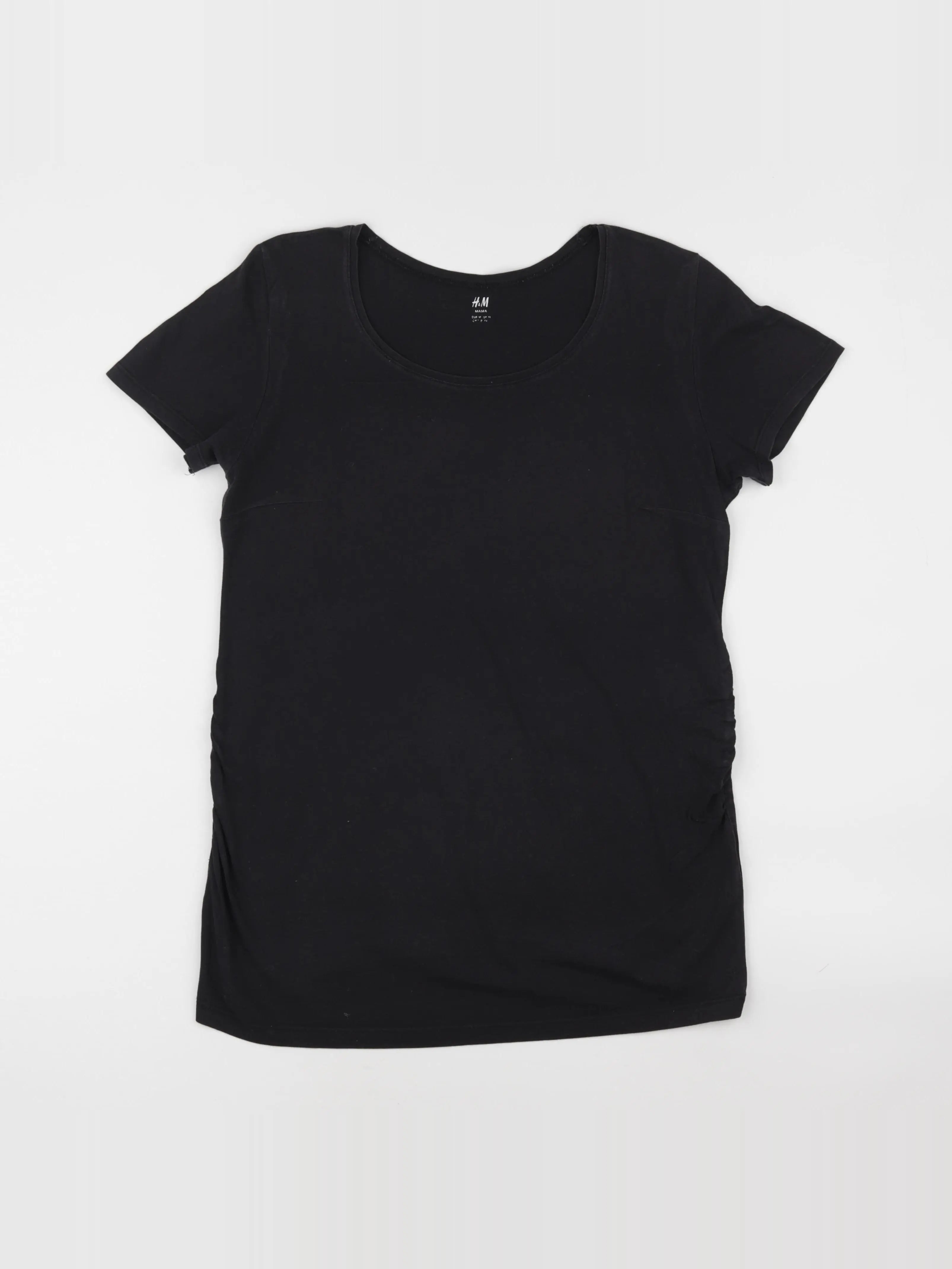 H&M - tee-shirt grossesse noir - m