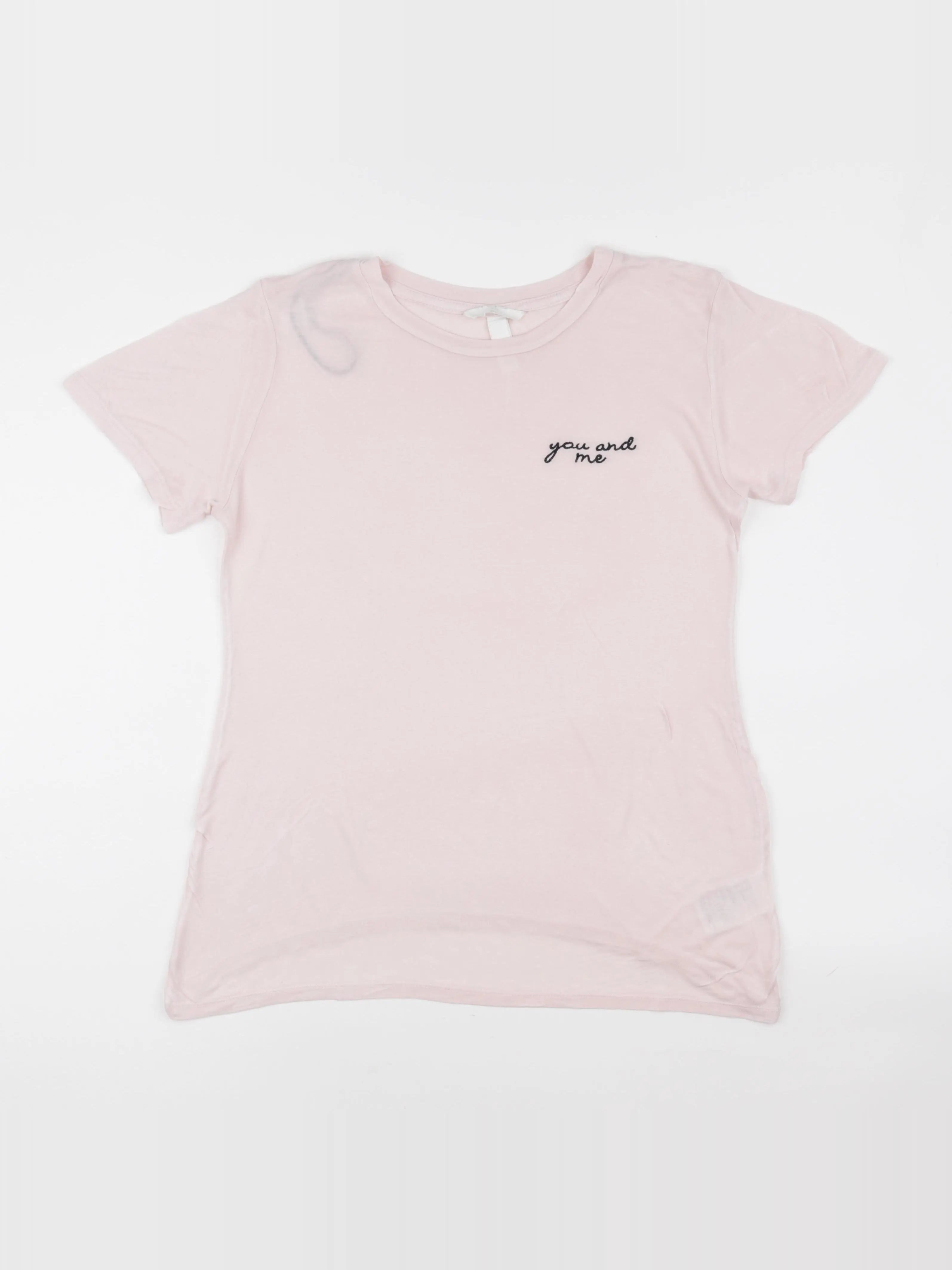 H&M - tee-shirt grossesse rose - m
