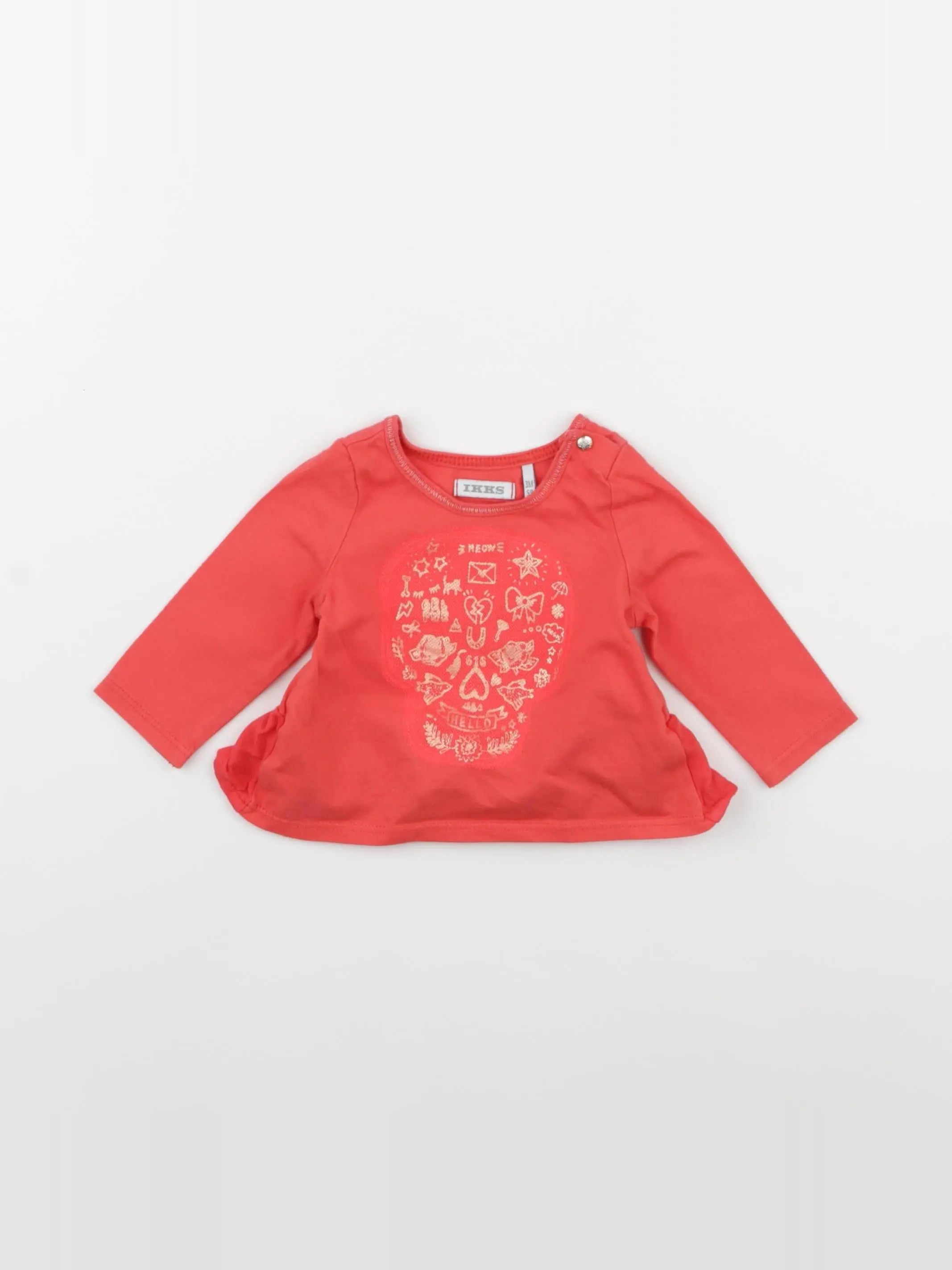 IKKS - tee-shirt orange - 3 mois