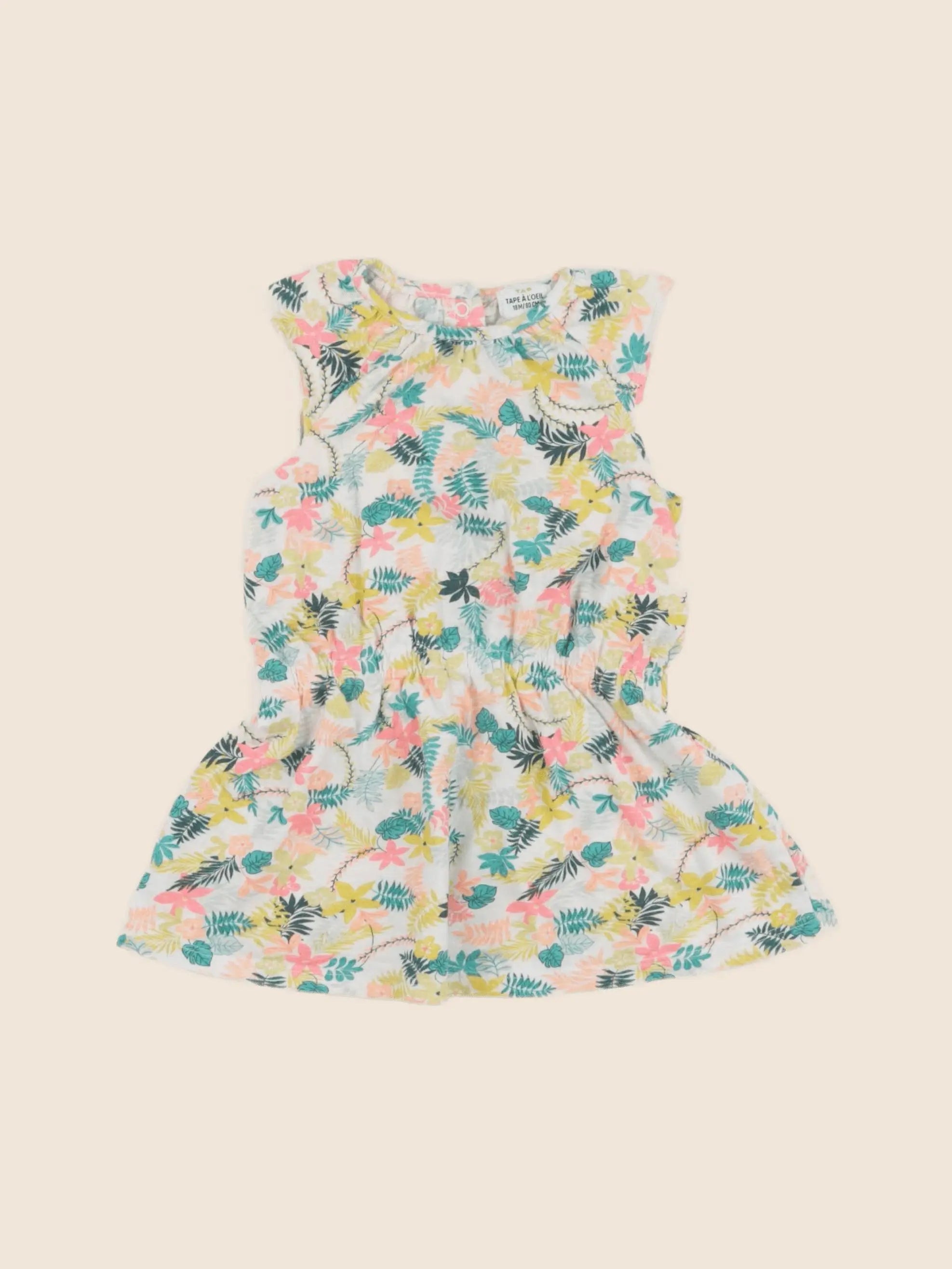 Tape à l'oeil - robe multicolore - 18 mois