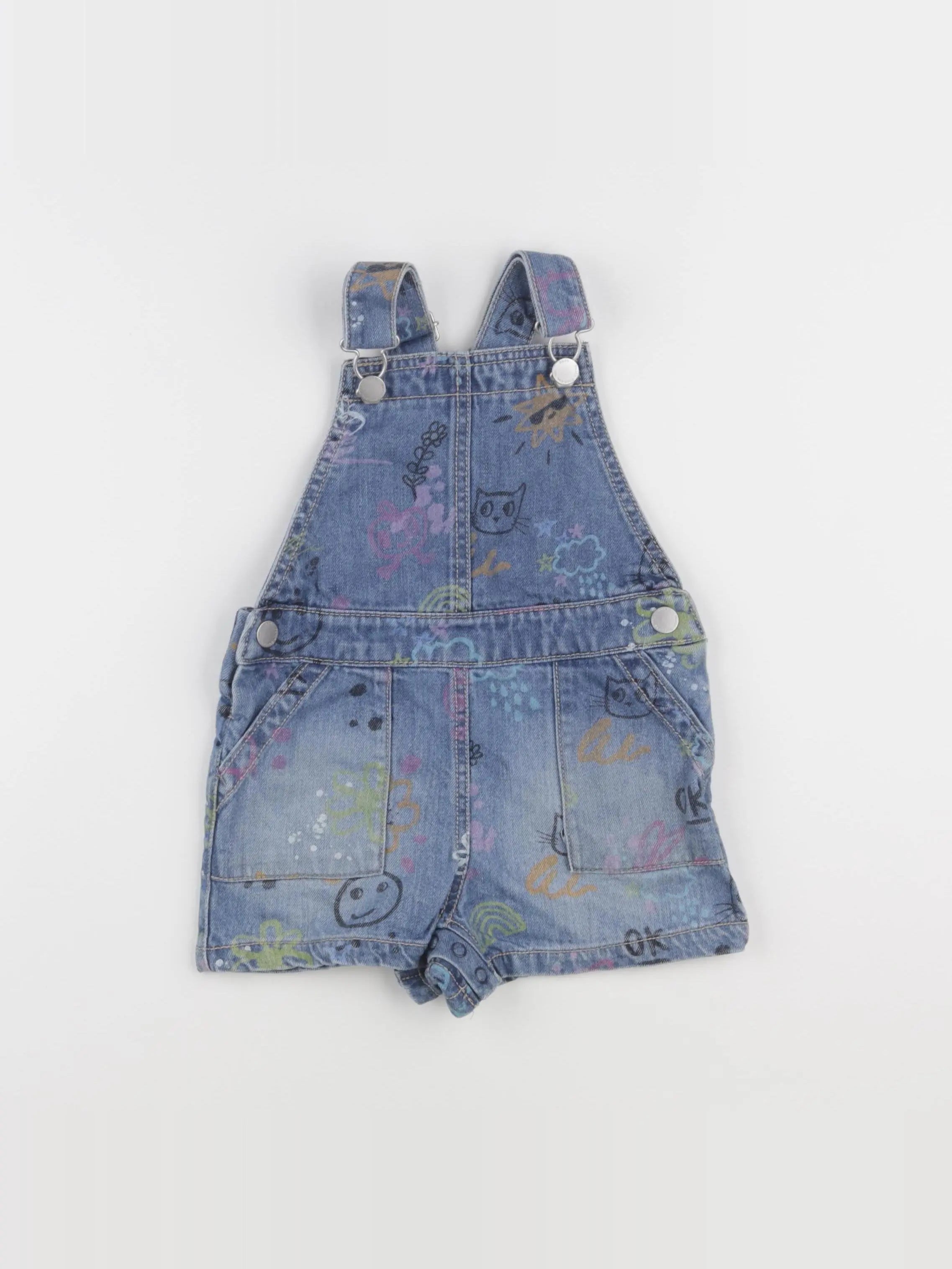 Next - salopette bleu - 2 ans