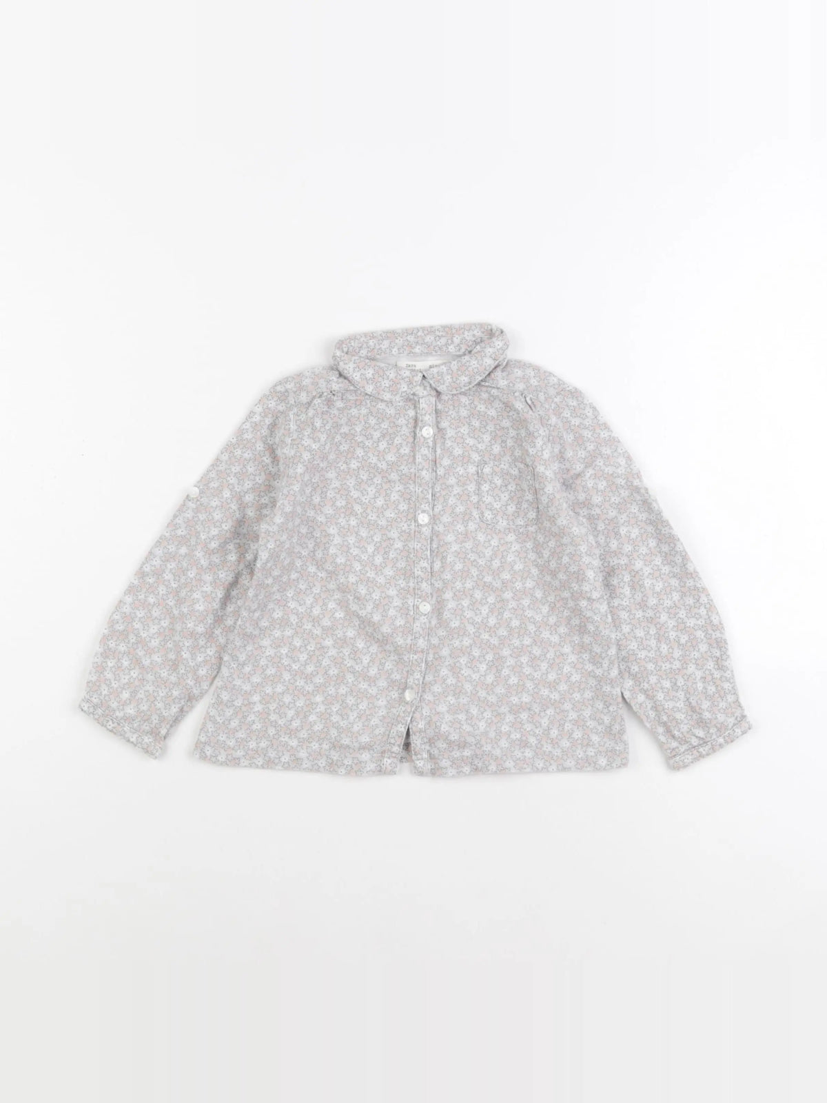 Zara - blouse gris - 18/24 mois