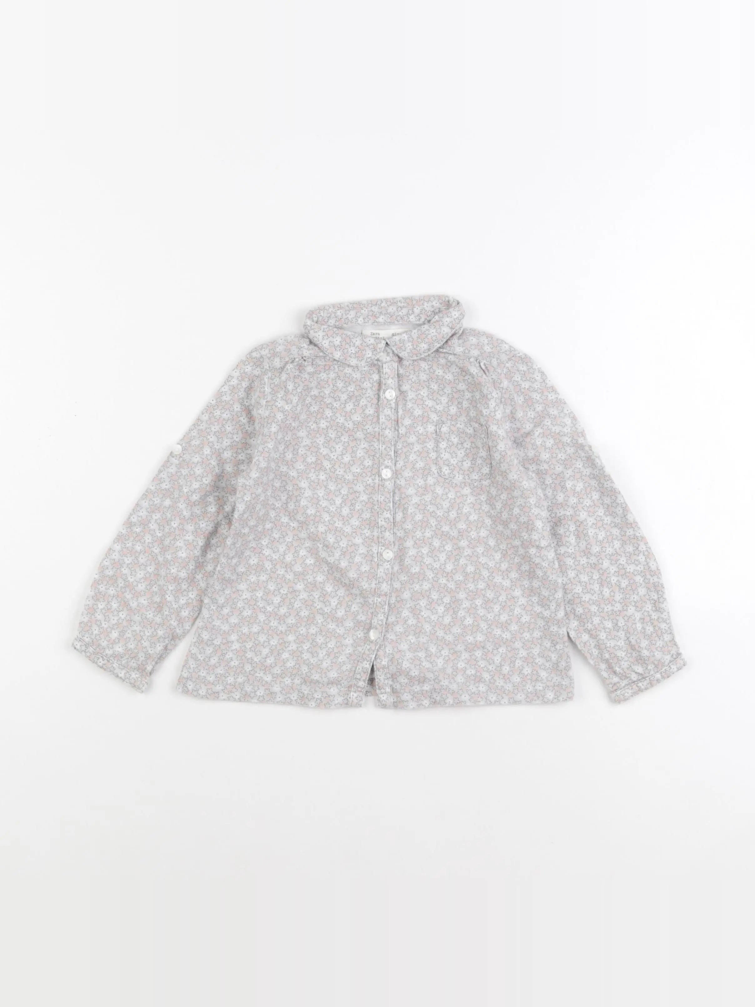 Zara - blouse gris - 18/24 mois