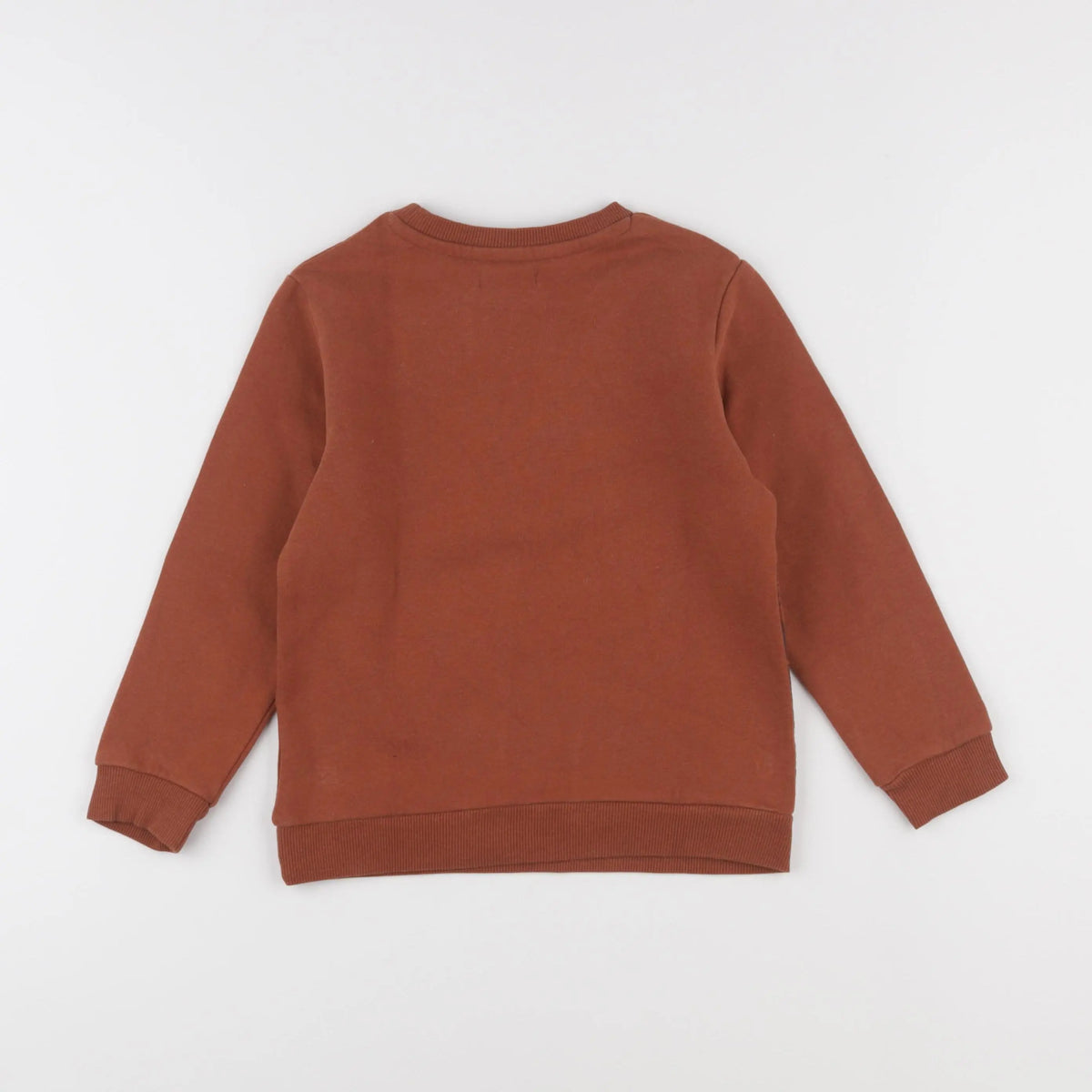 Vertbaudet - sweat marron - 6 ans