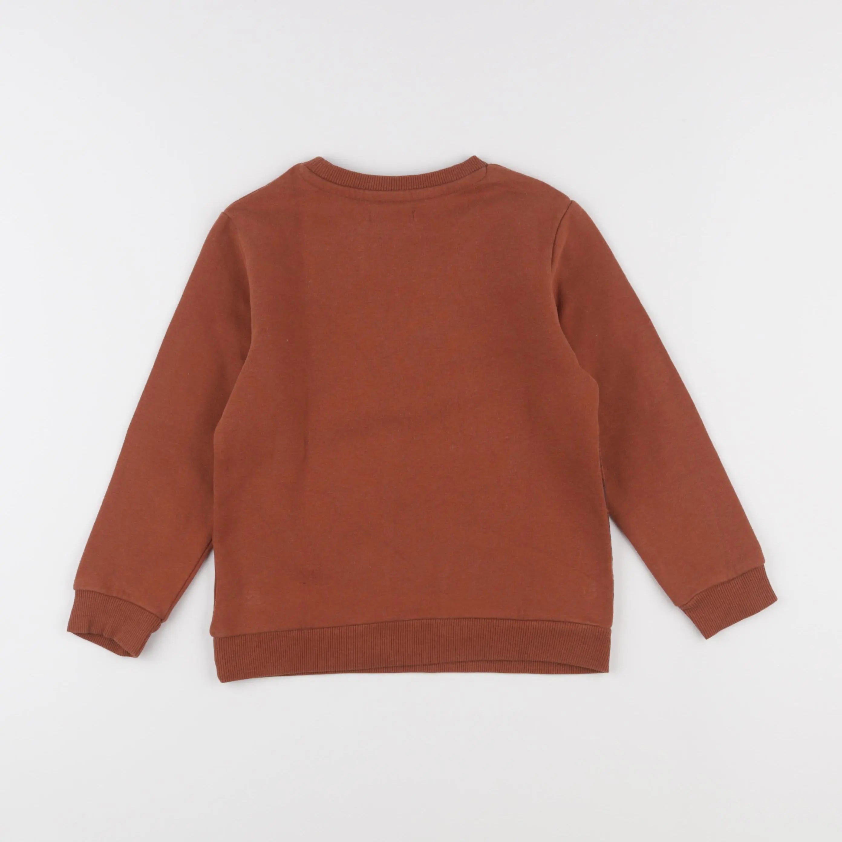 Vertbaudet - sweat marron - 6 ans