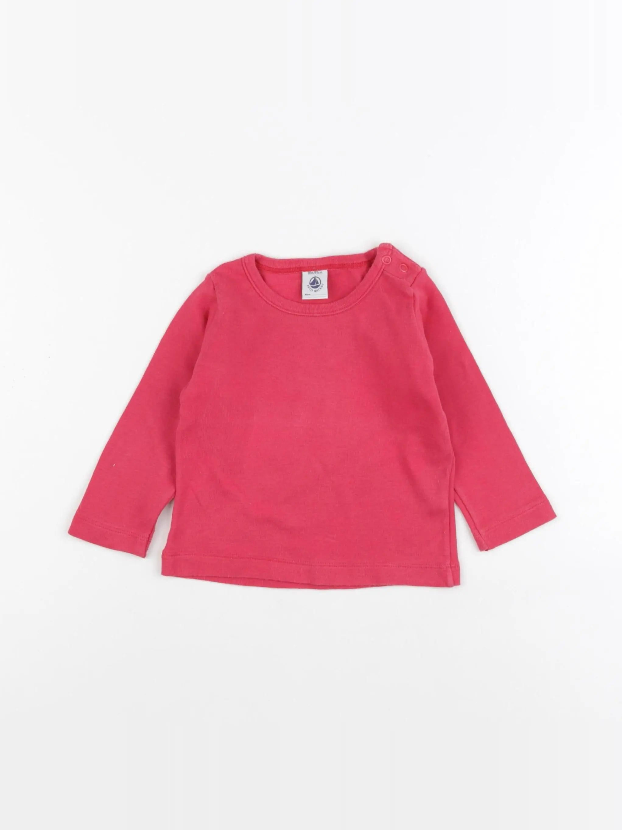 Petit Bateau - tee-shirt rose - 18 mois