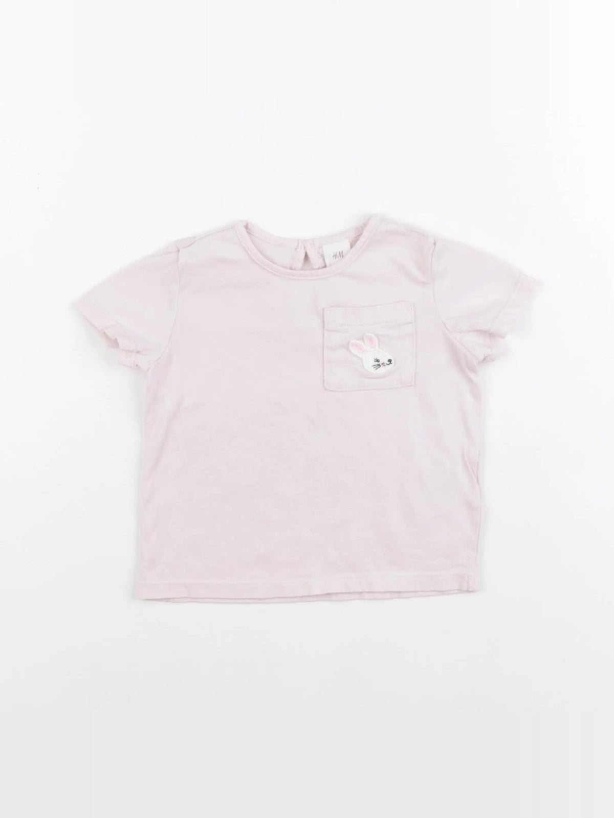 H&M - tee-shirt rose - 9/12 mois