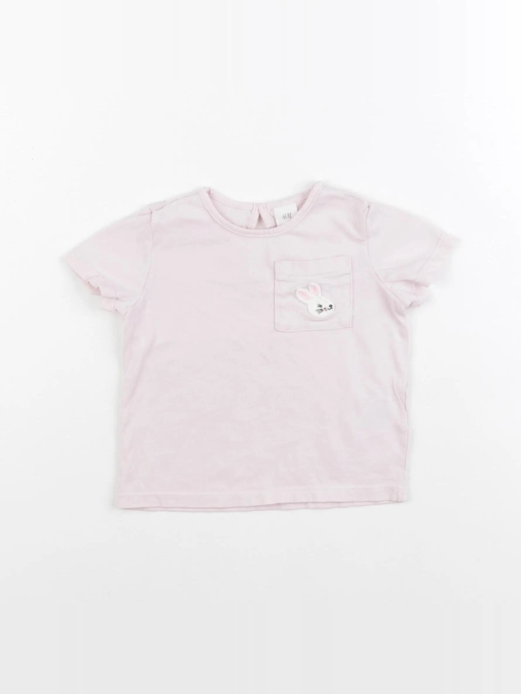H&M - tee-shirt rose - 9/12 mois