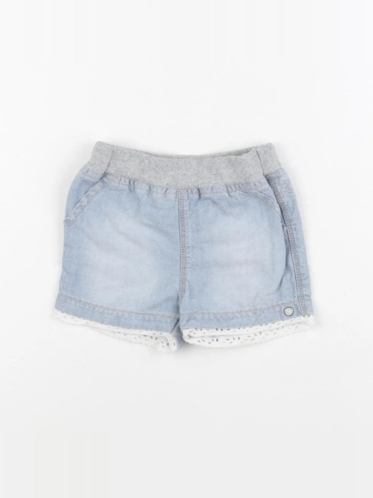 IKKS - short bleu - 12 mois