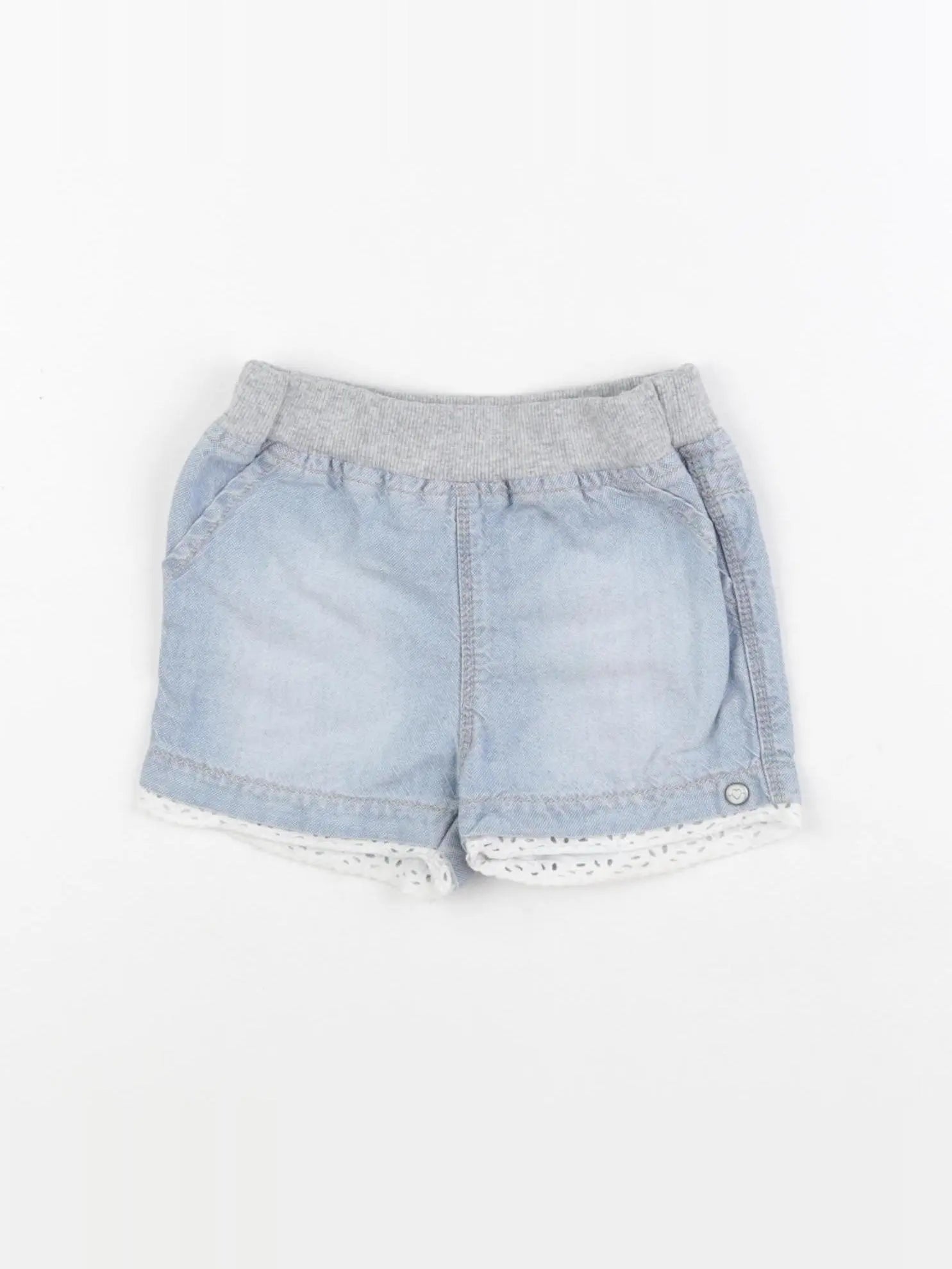 IKKS - short bleu - 12 mois