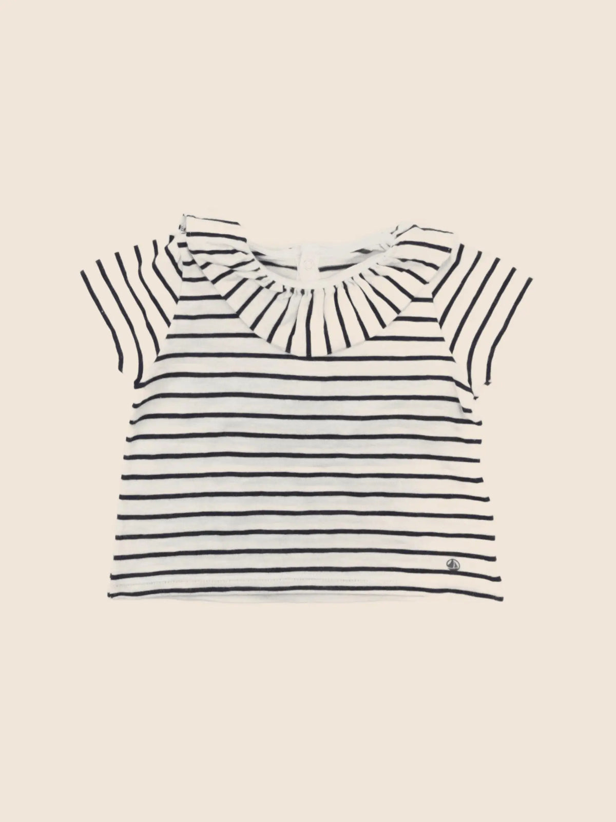 Petit Bateau - tee-shirt bleu - 6 mois