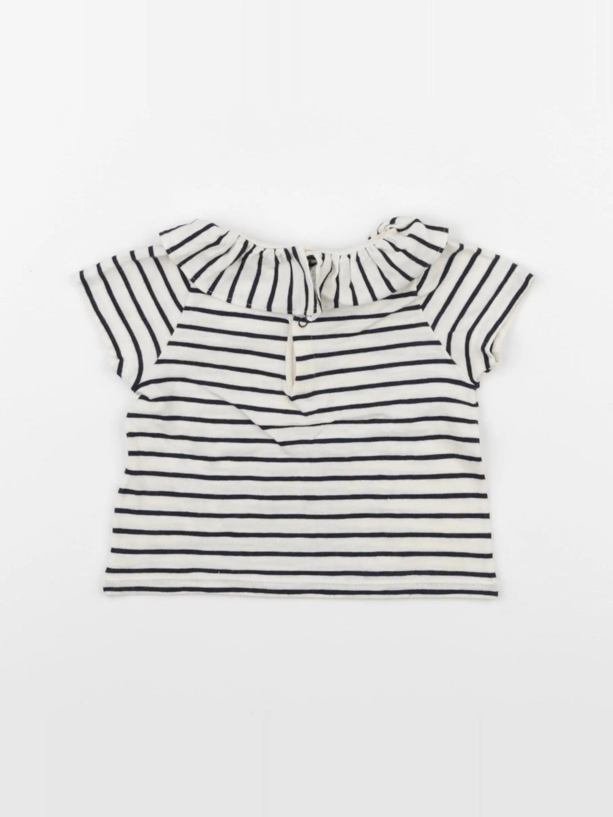 Petit Bateau - tee-shirt bleu - 6 mois
