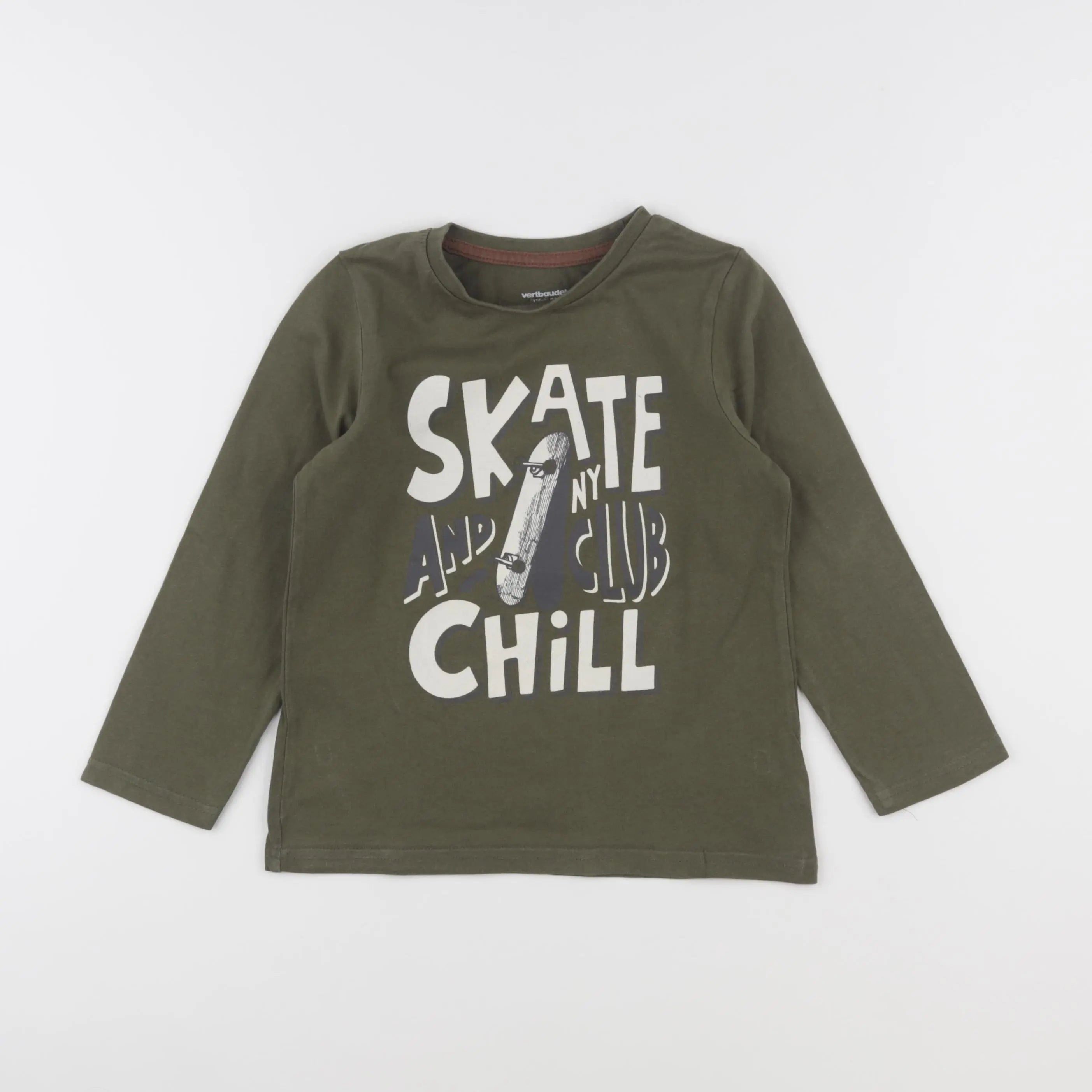 Vertbaudet - tee-shirt vert - 6 ans