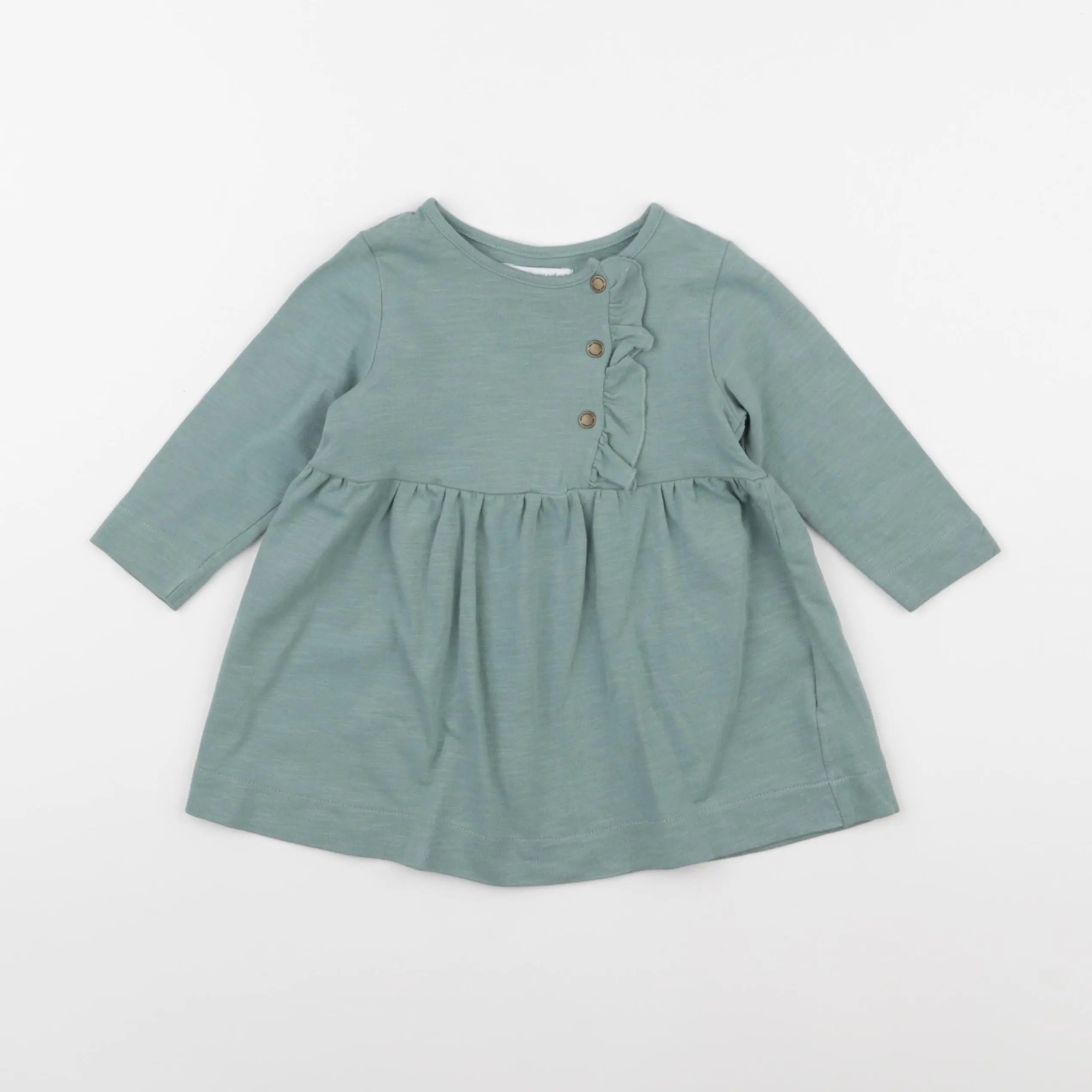 Vertbaudet - robe vert - 6 mois