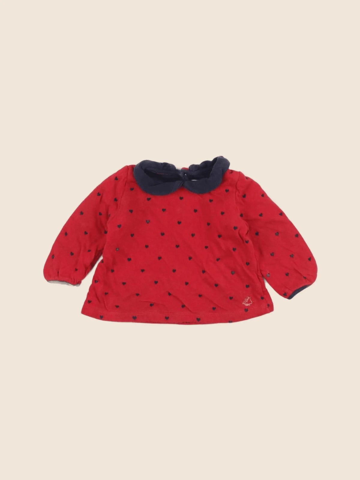 Petit Bateau - tee-shirt rouge - 6 mois