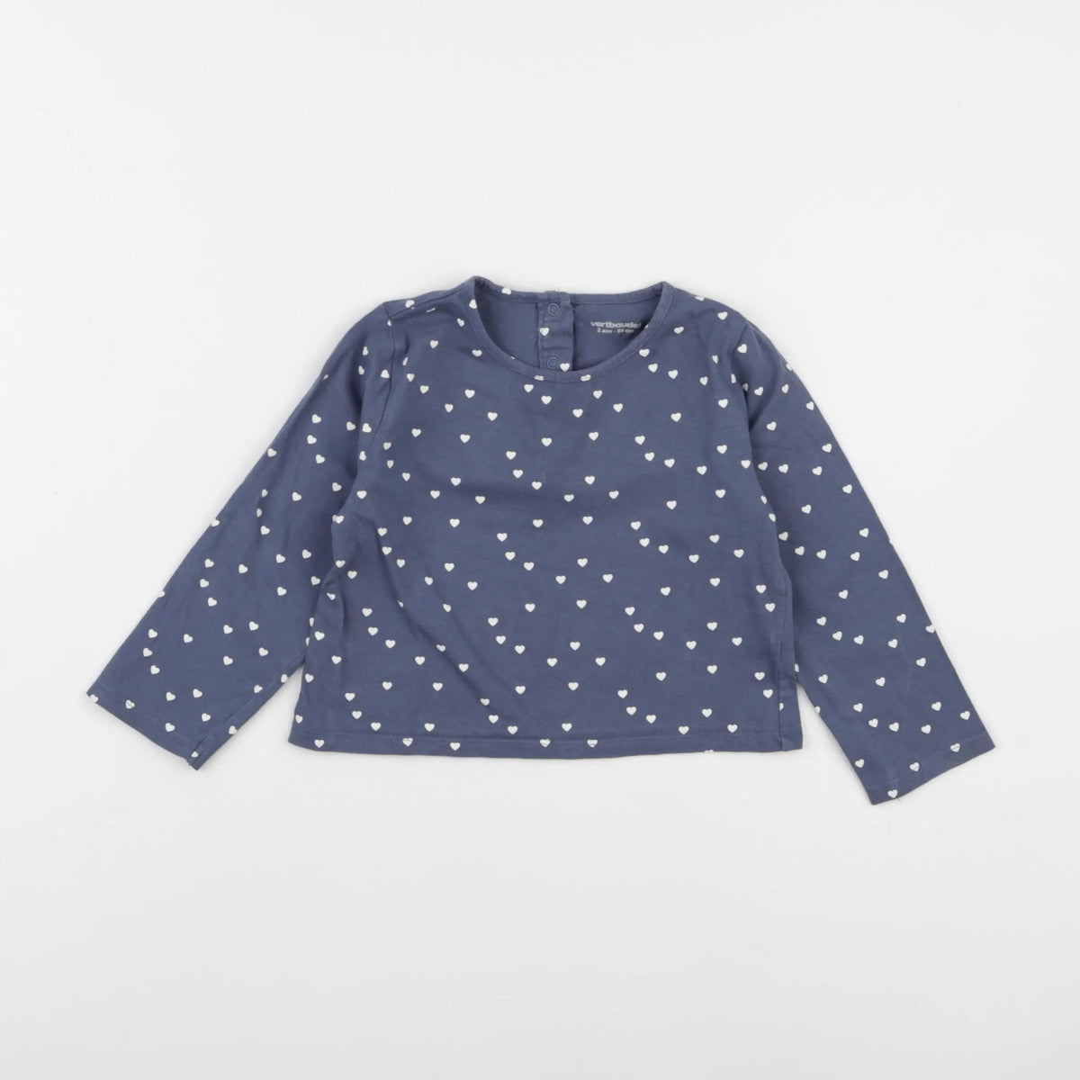 Vertbaudet - tee-shirt bleu - 2 ans