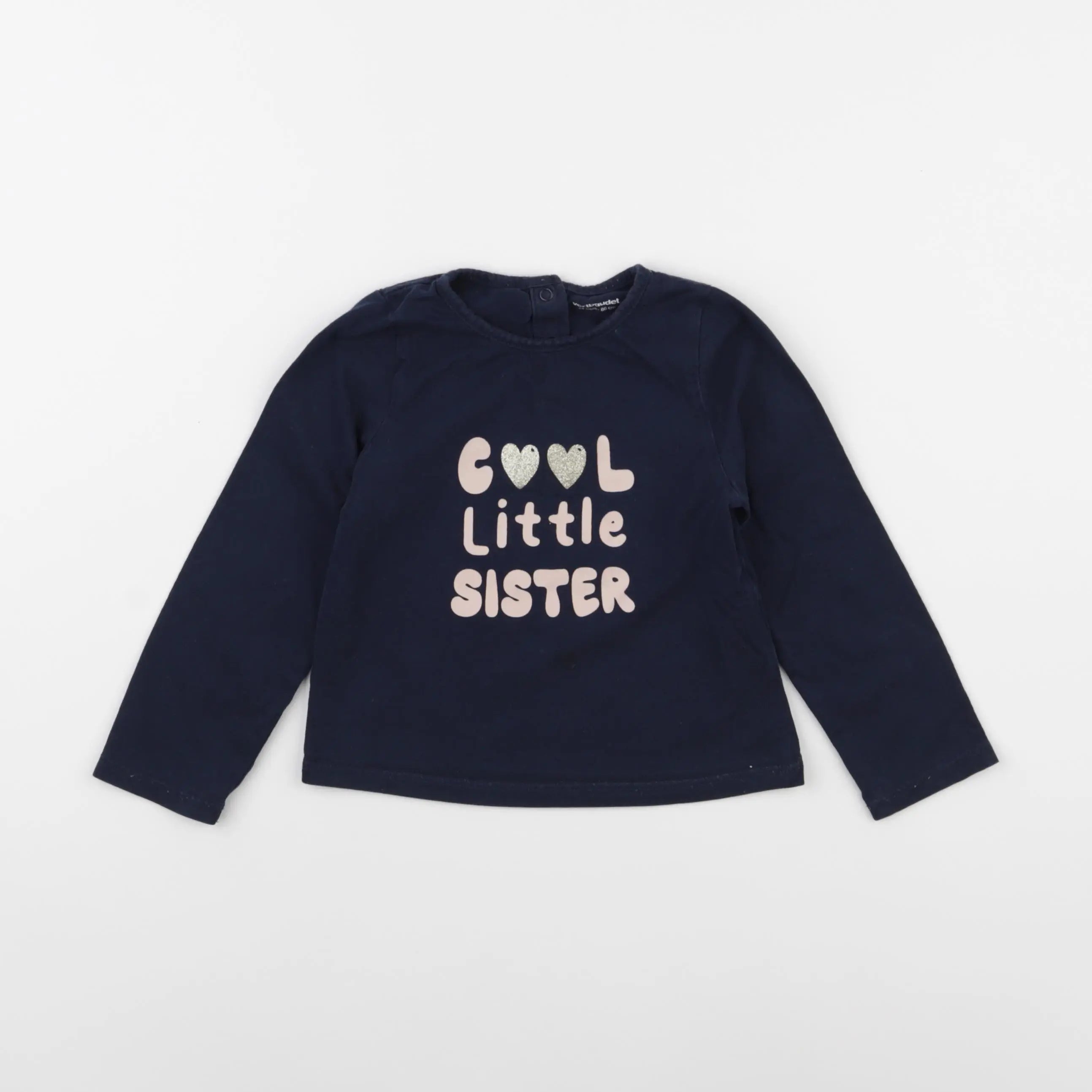 Vertbaudet - tee-shirt bleu - 24 mois