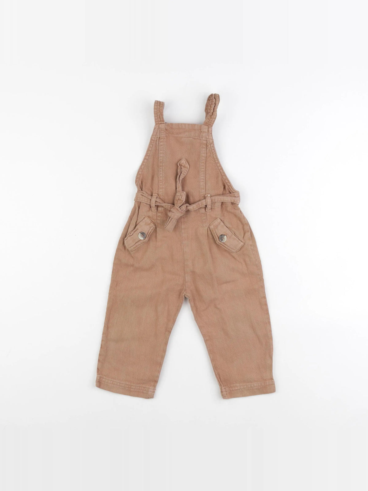 Zara - salopette marron - 12/18 mois