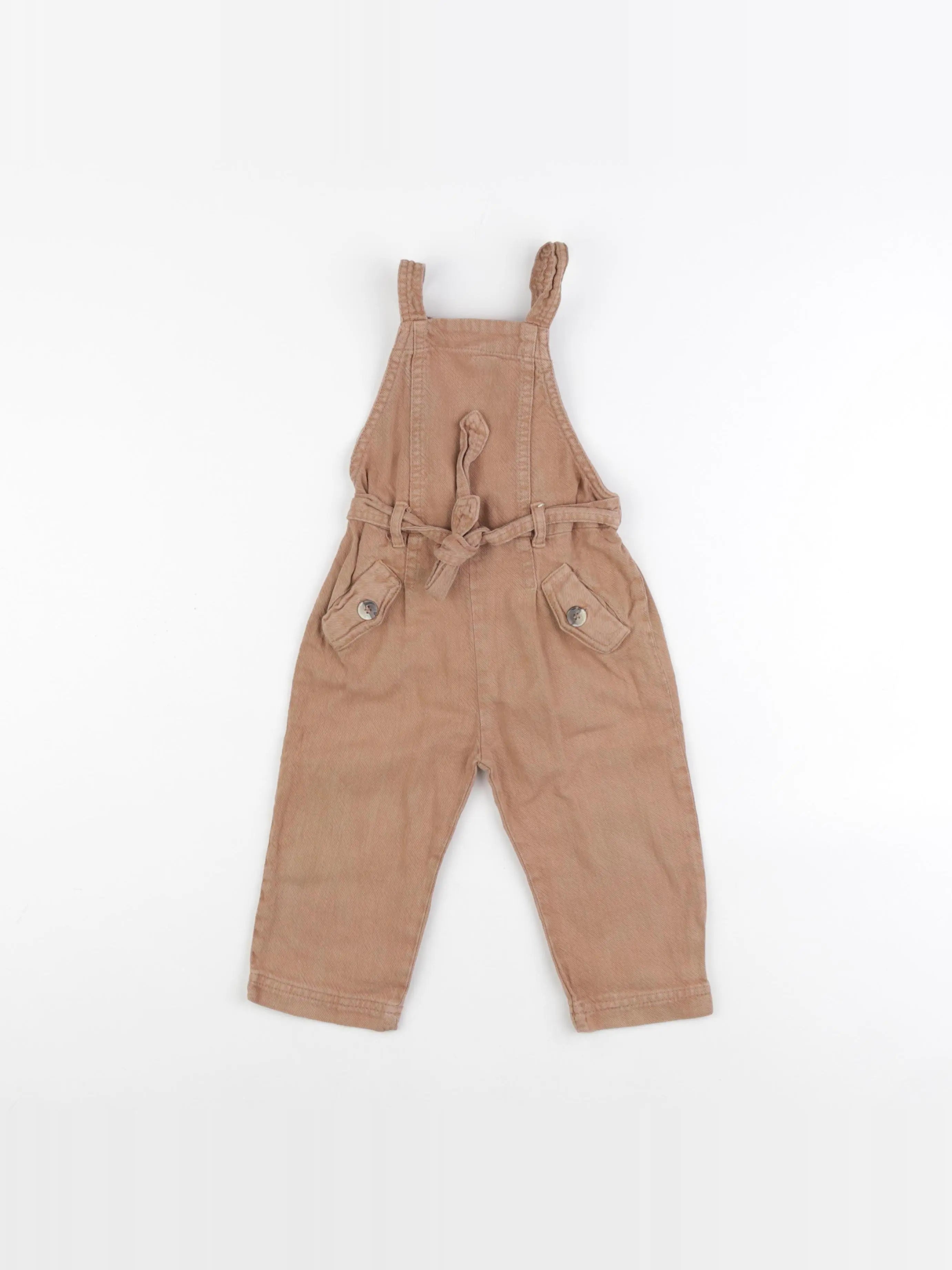 Zara - salopette marron - 12/18 mois