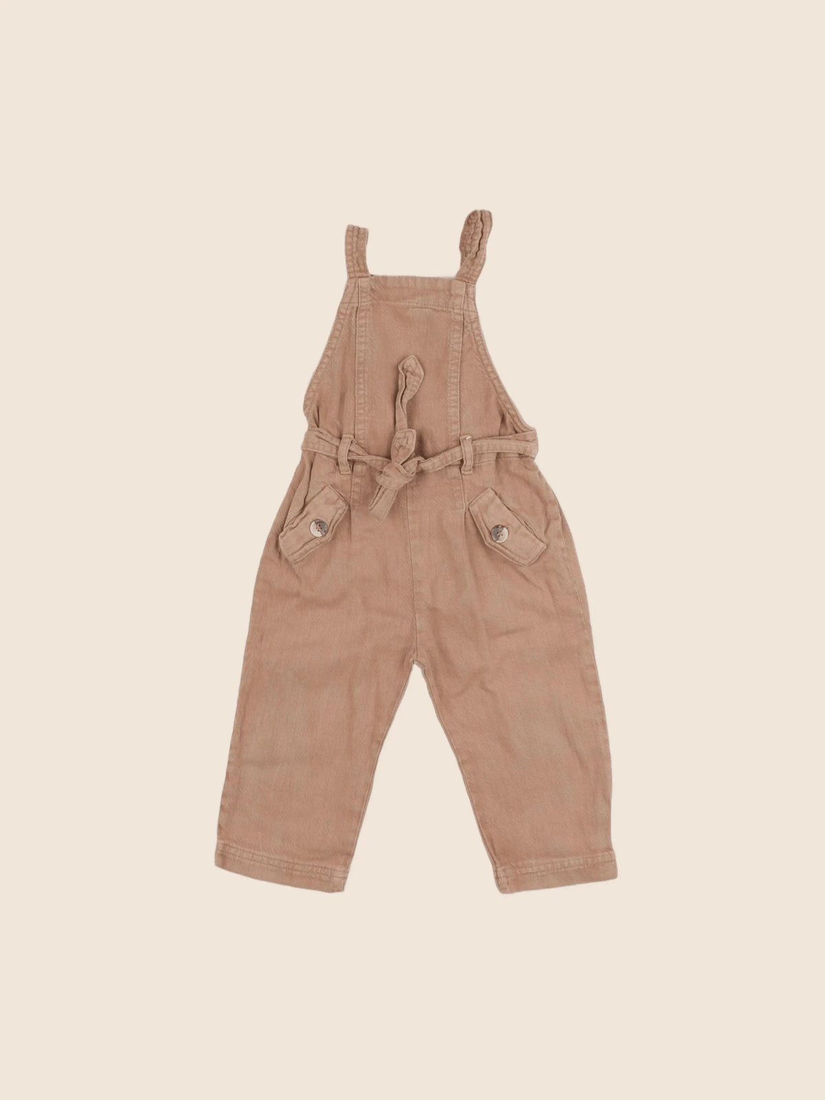 Zara - salopette marron - 12/18 mois
