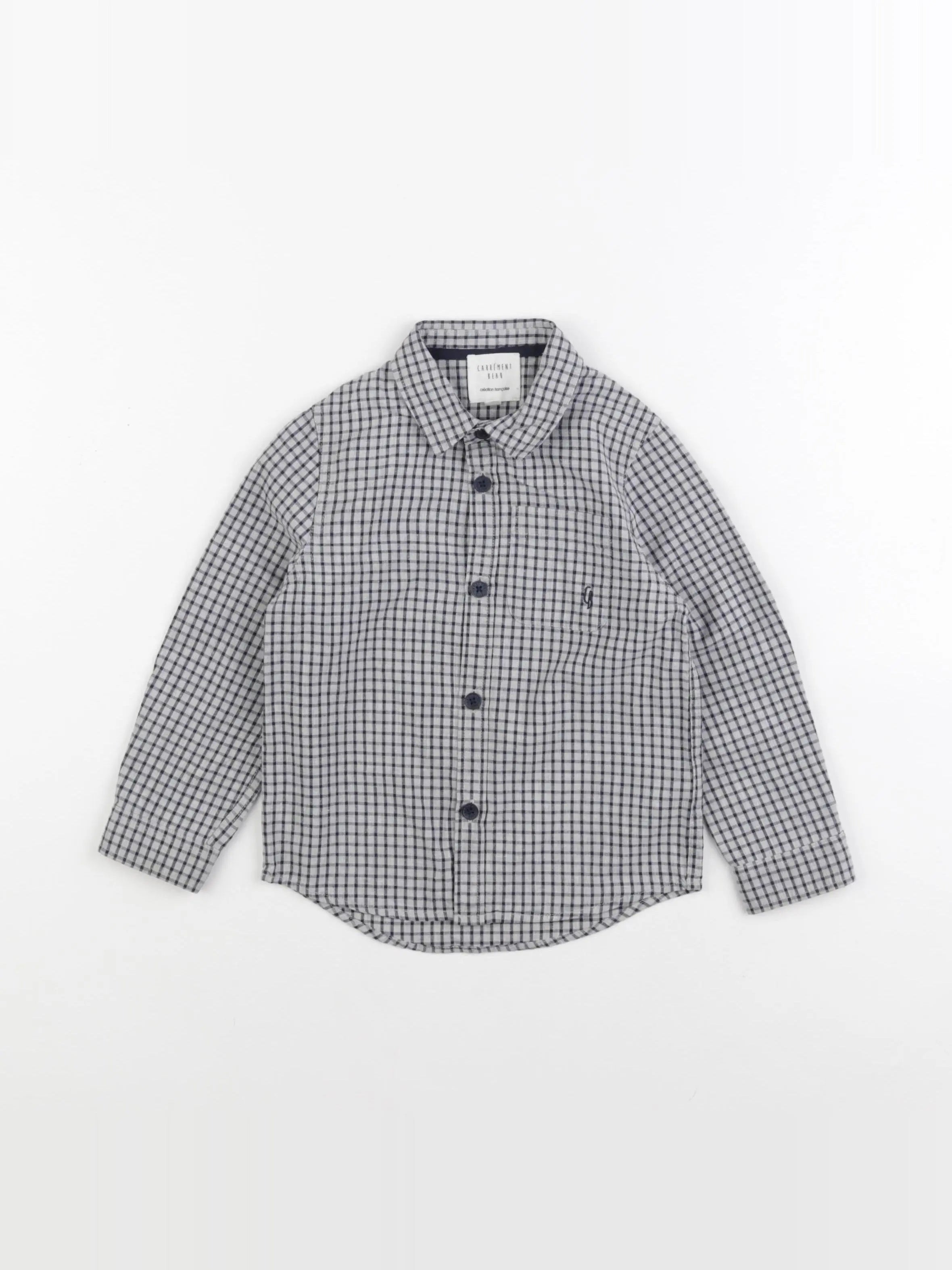 Carrément Beau - chemise bleu - 3 ans