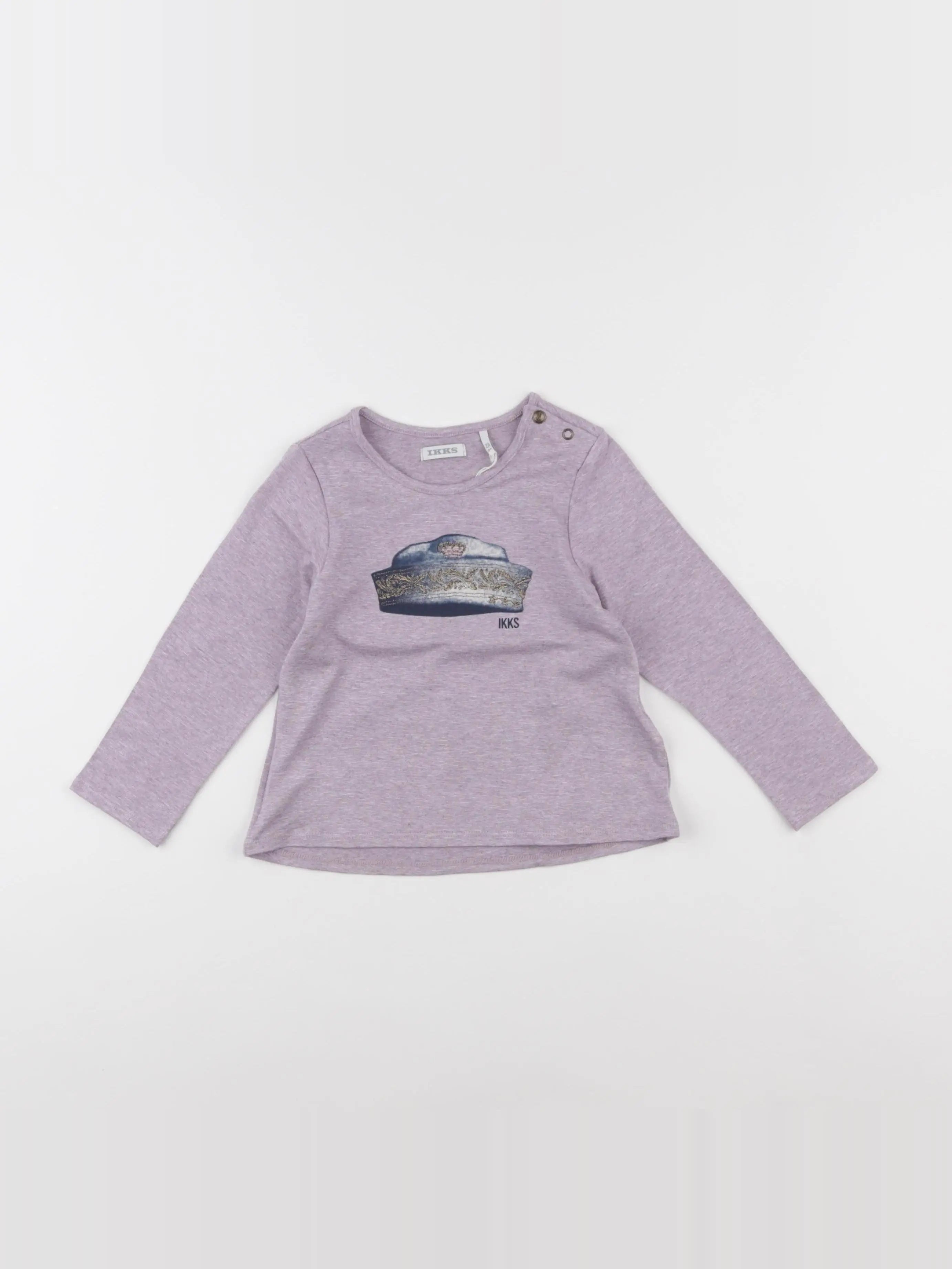 IKKS - tee-shirt violet - 2 ans