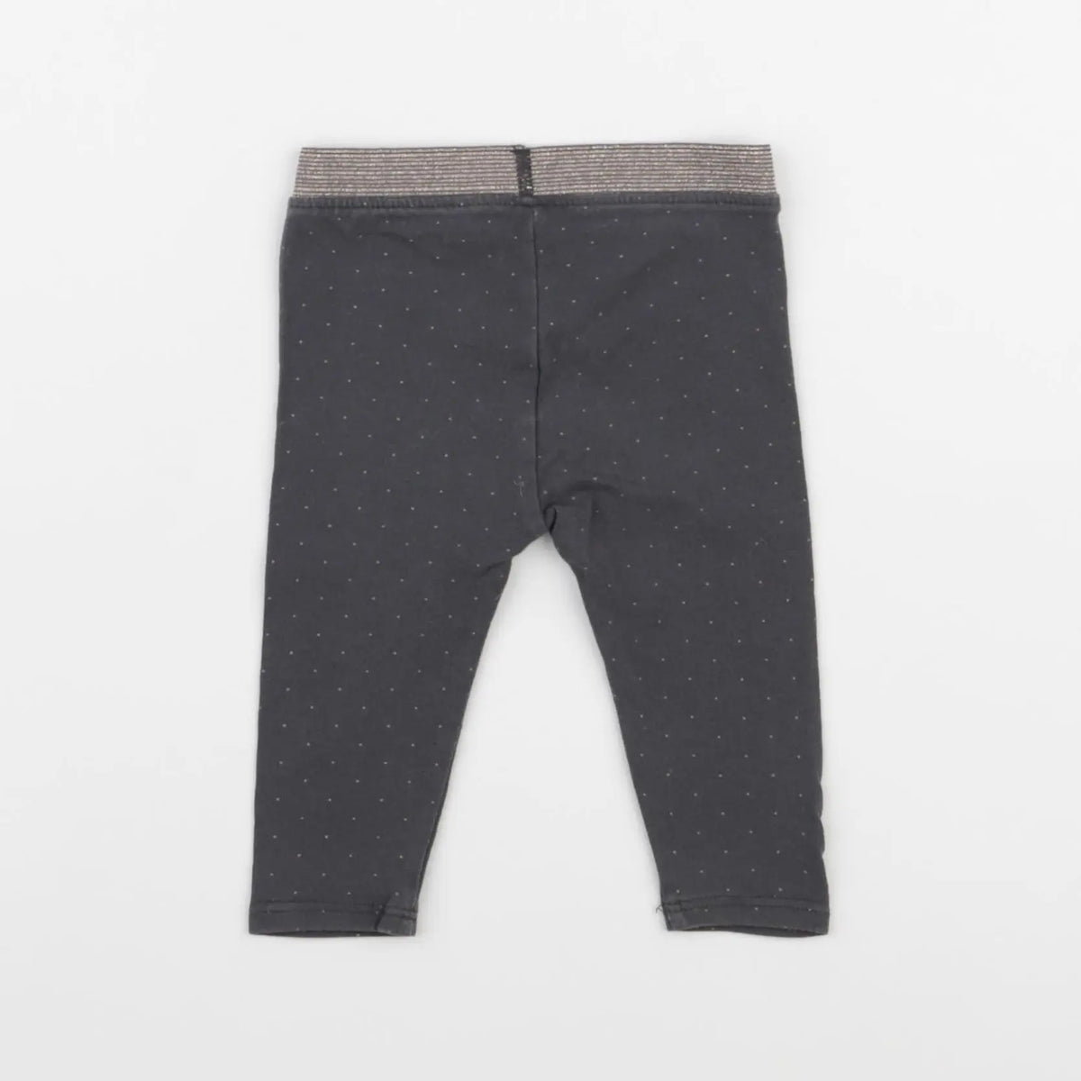 Vertbaudet - legging gris, or - 6 mois