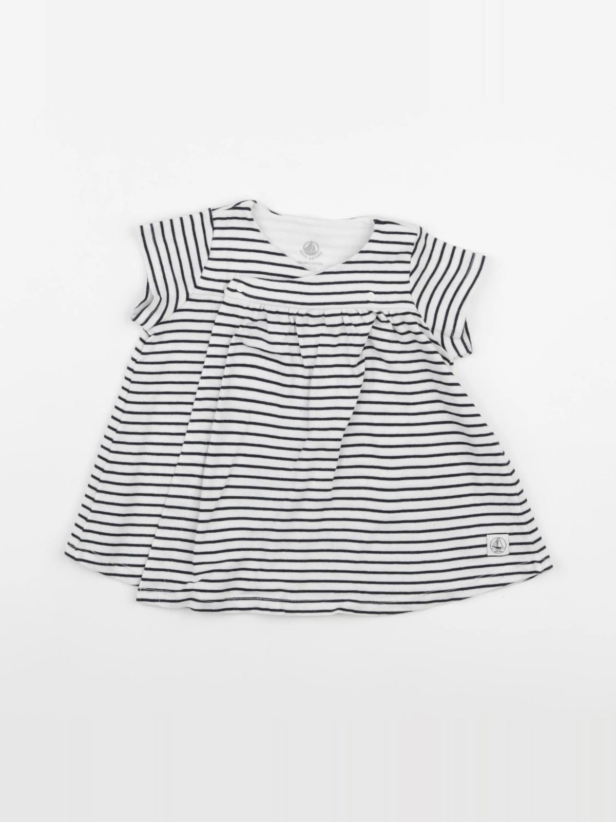 Petit Bateau - robe bleu - 12 mois
