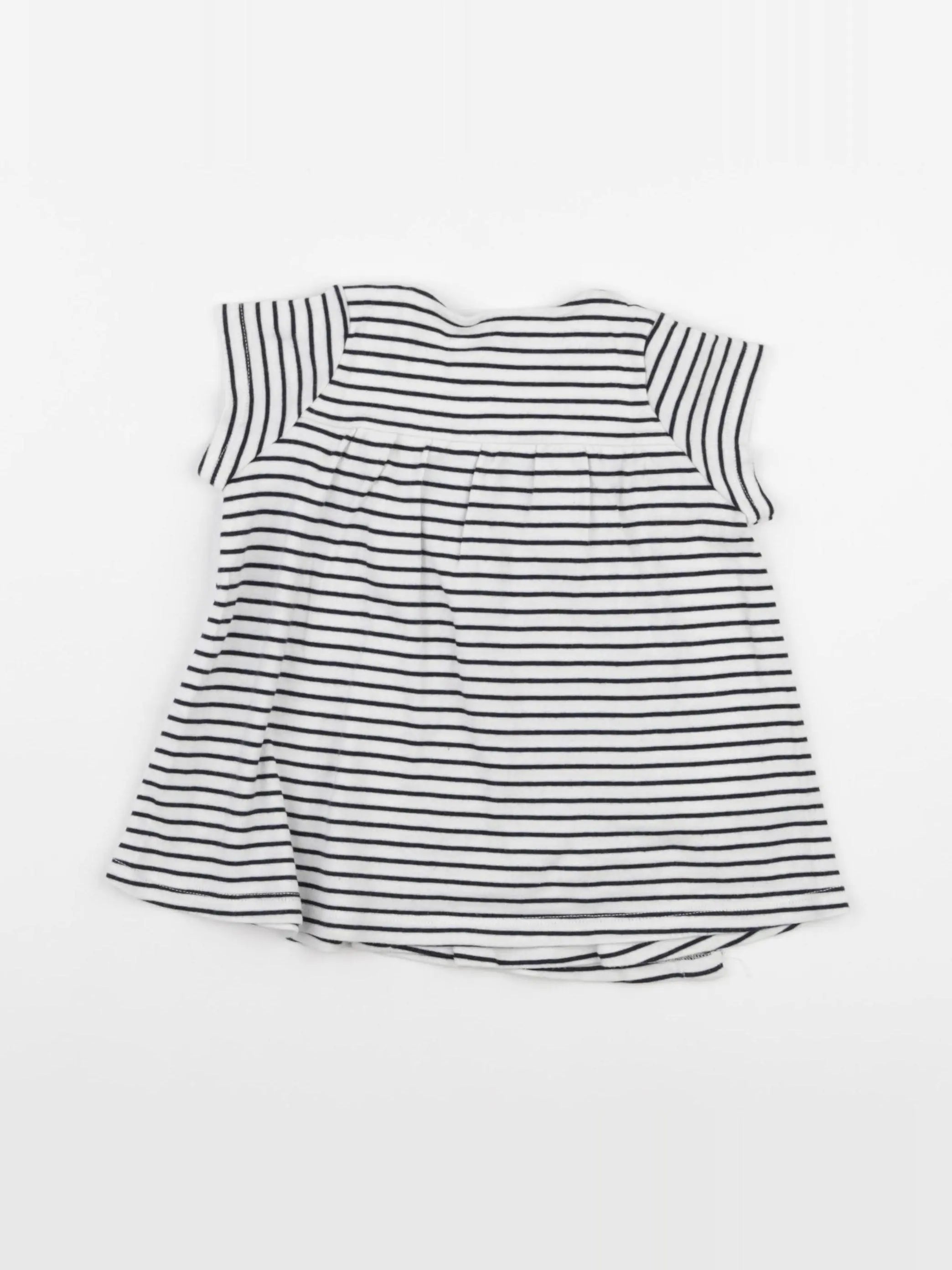 Petit Bateau - robe bleu - 12 mois
