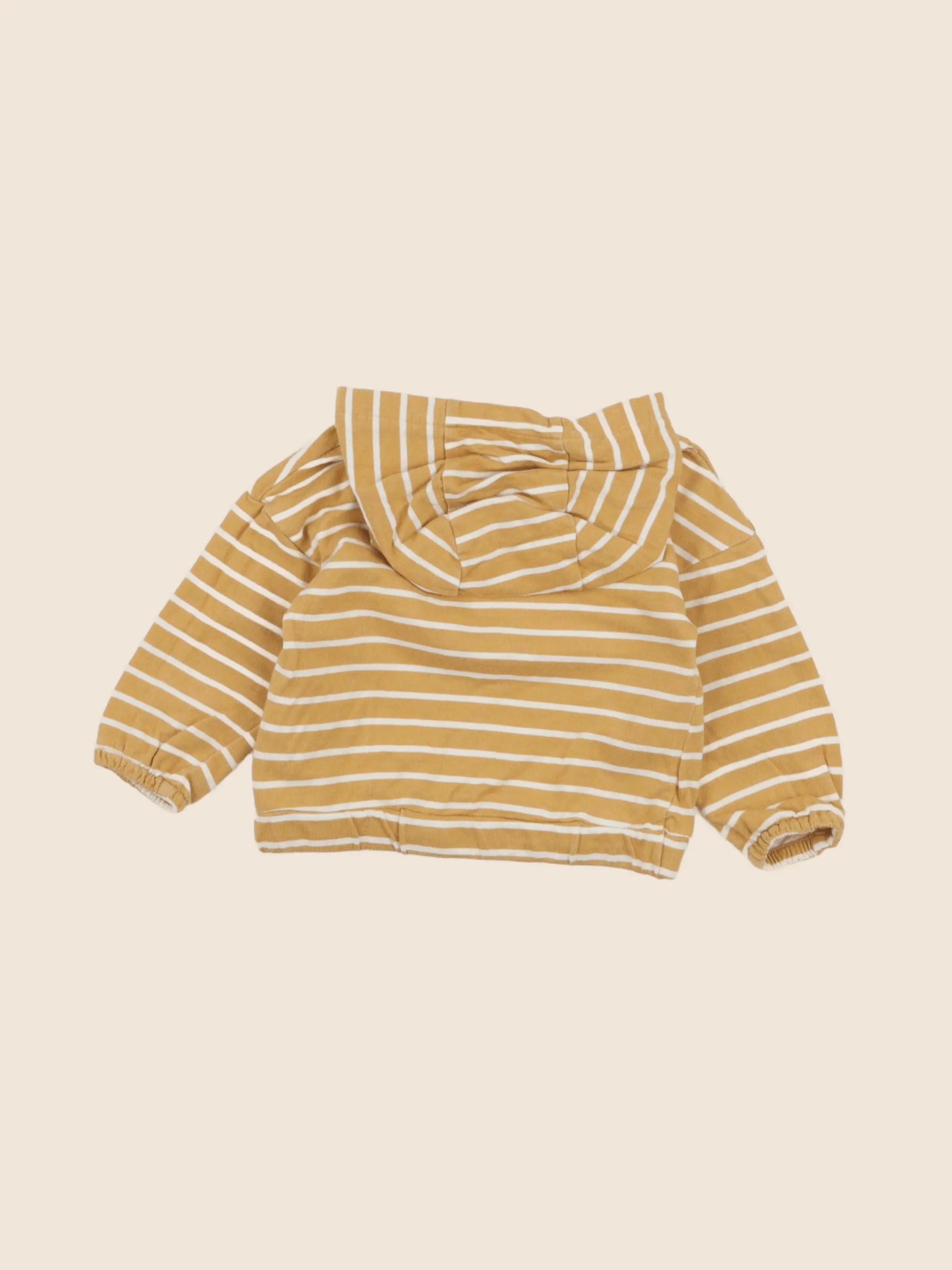 Vertbaudet - sweat jaune - 12 mois