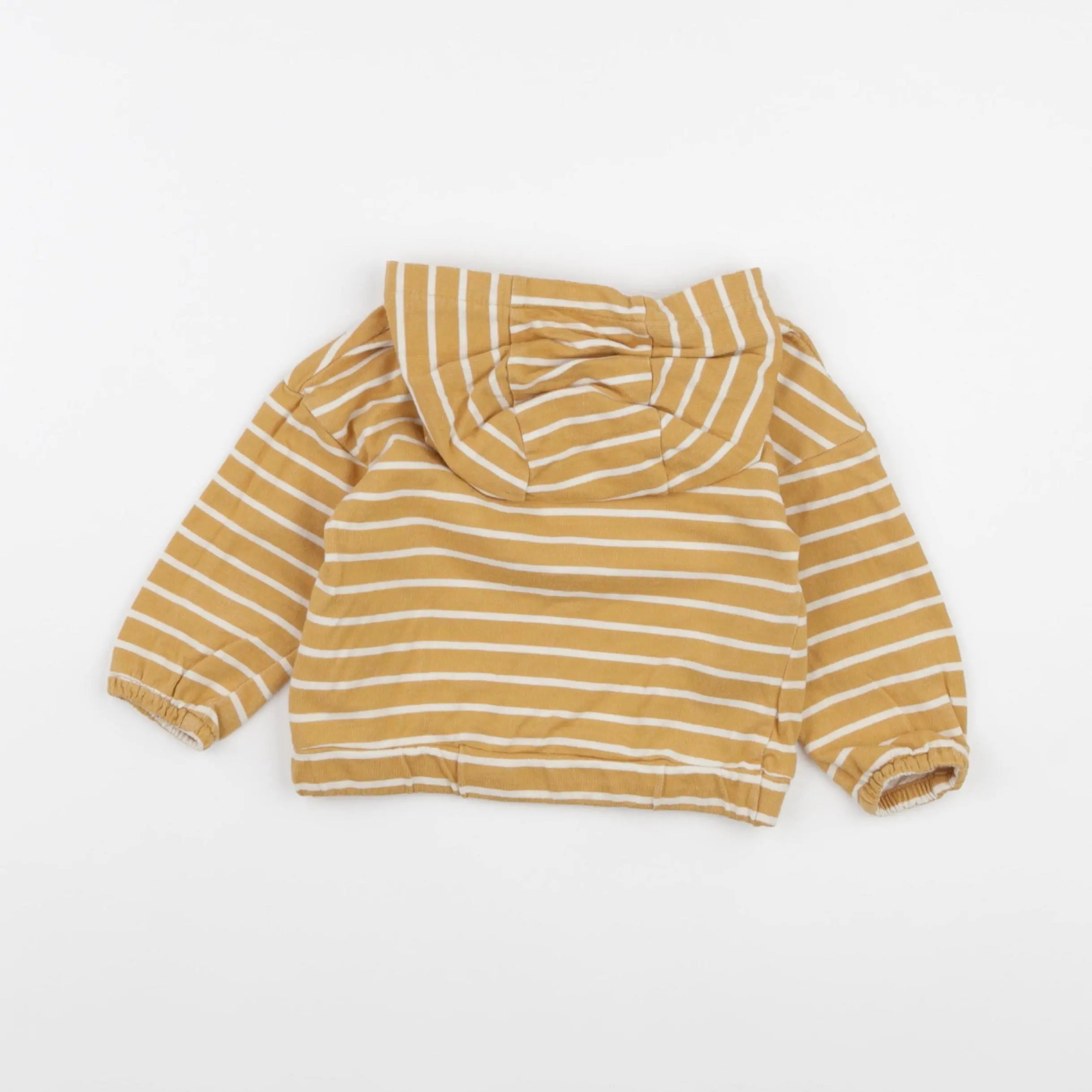 Vertbaudet - sweat jaune - 12 mois