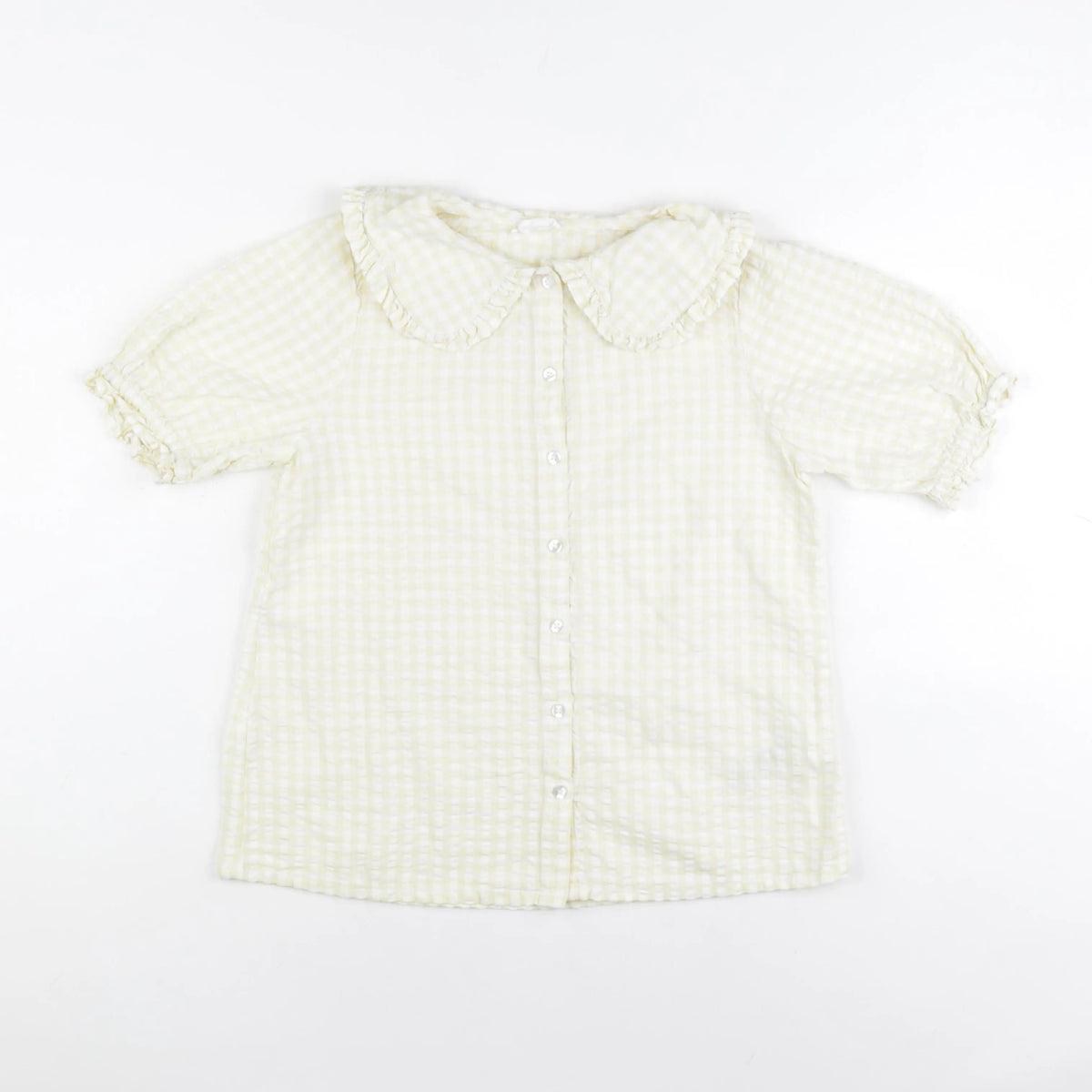 Vertbaudet - blouse blanc, jaune - 12 ans