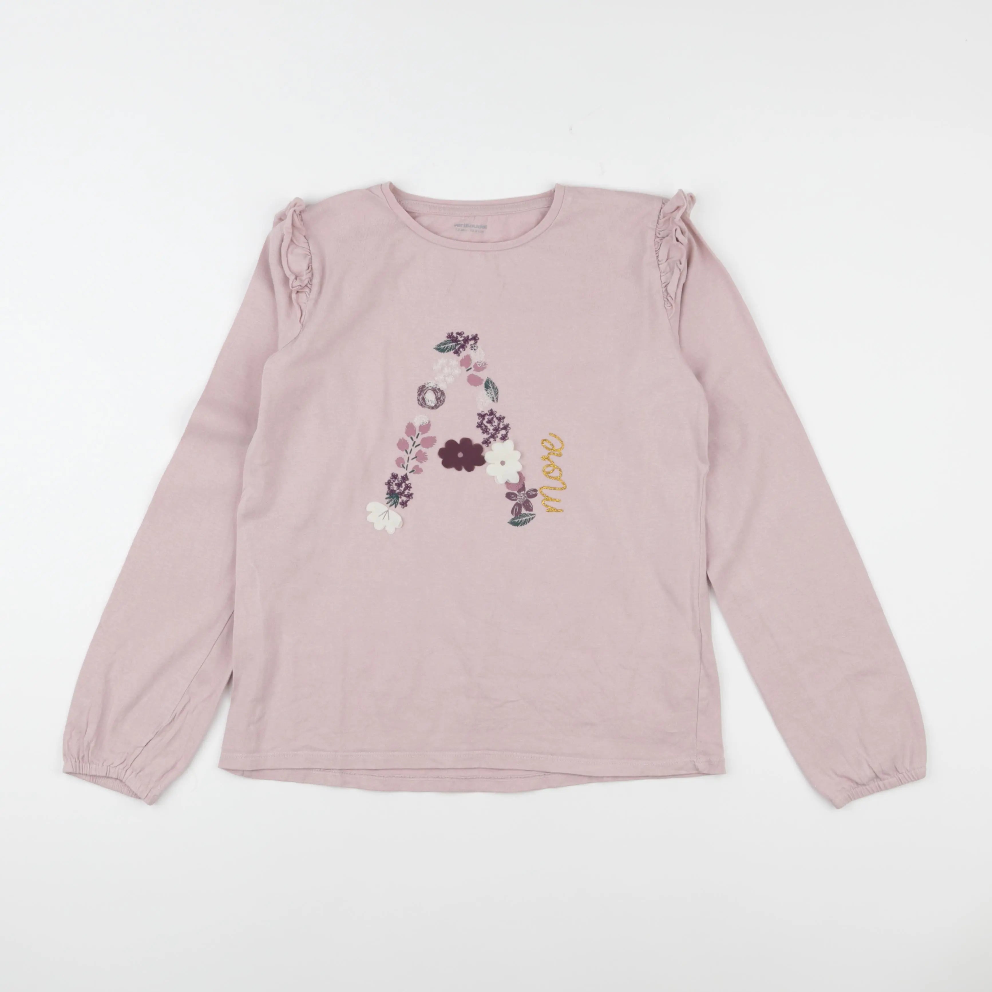 Vertbaudet - tee-shirt rose - 12 ans