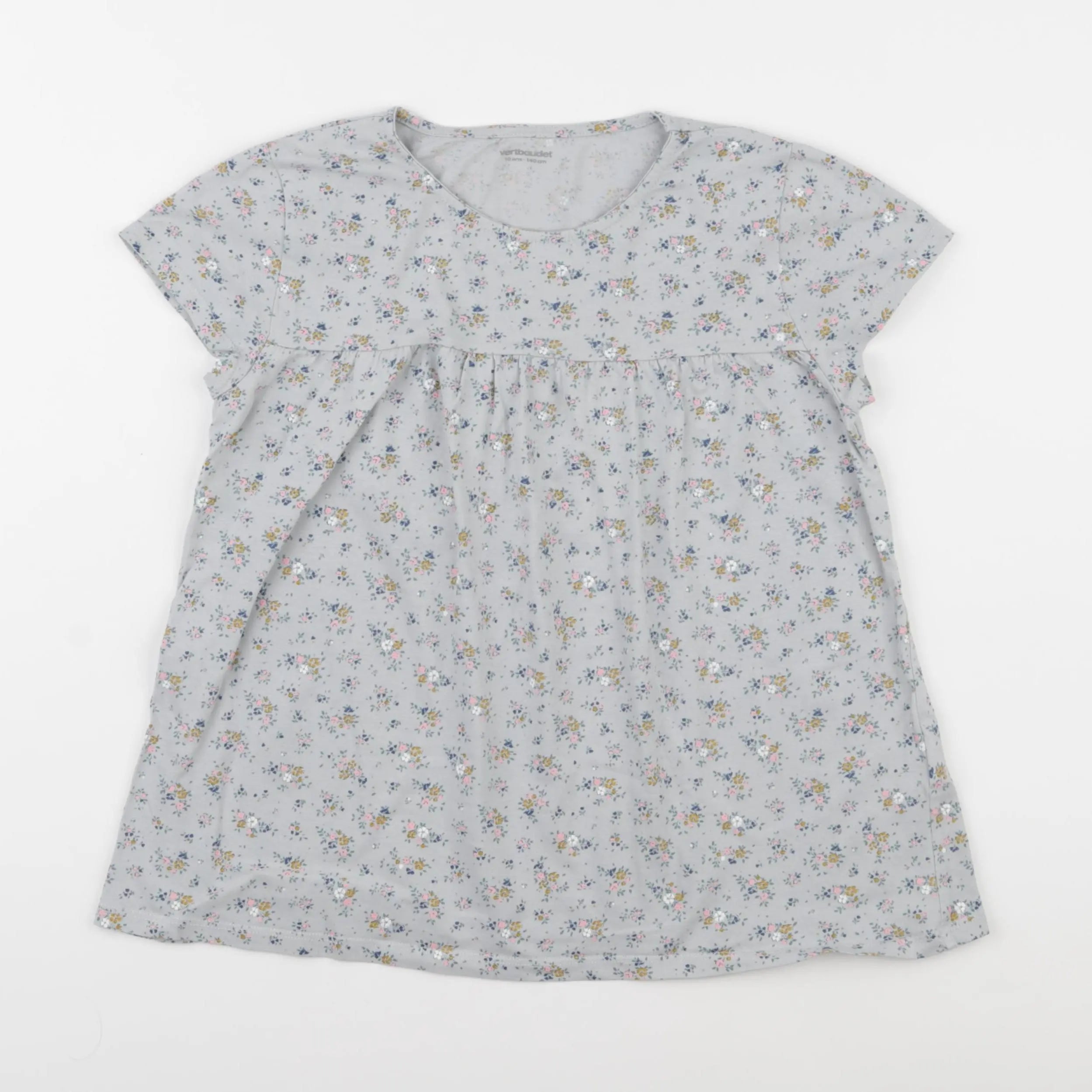 Vertbaudet - tee-shirt bleu - 10 ans