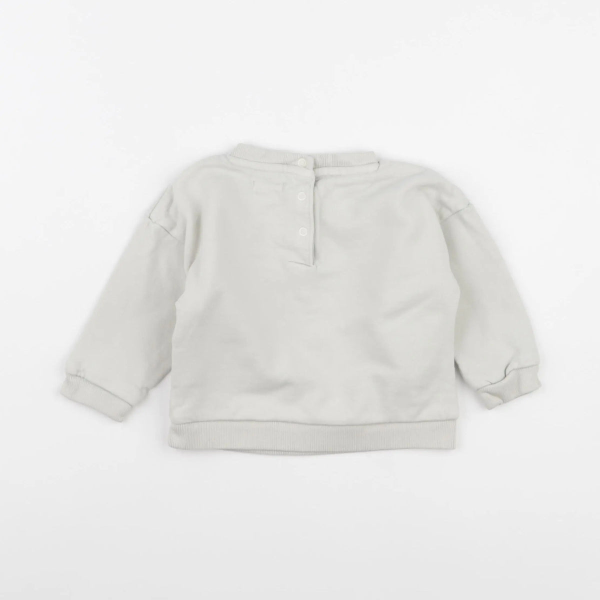 Vertbaudet - sweat beige - 12 mois