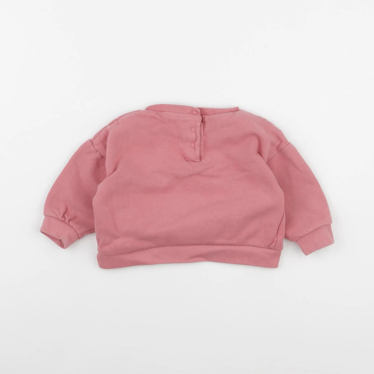 Vertbaudet - sweat rose - 12 mois