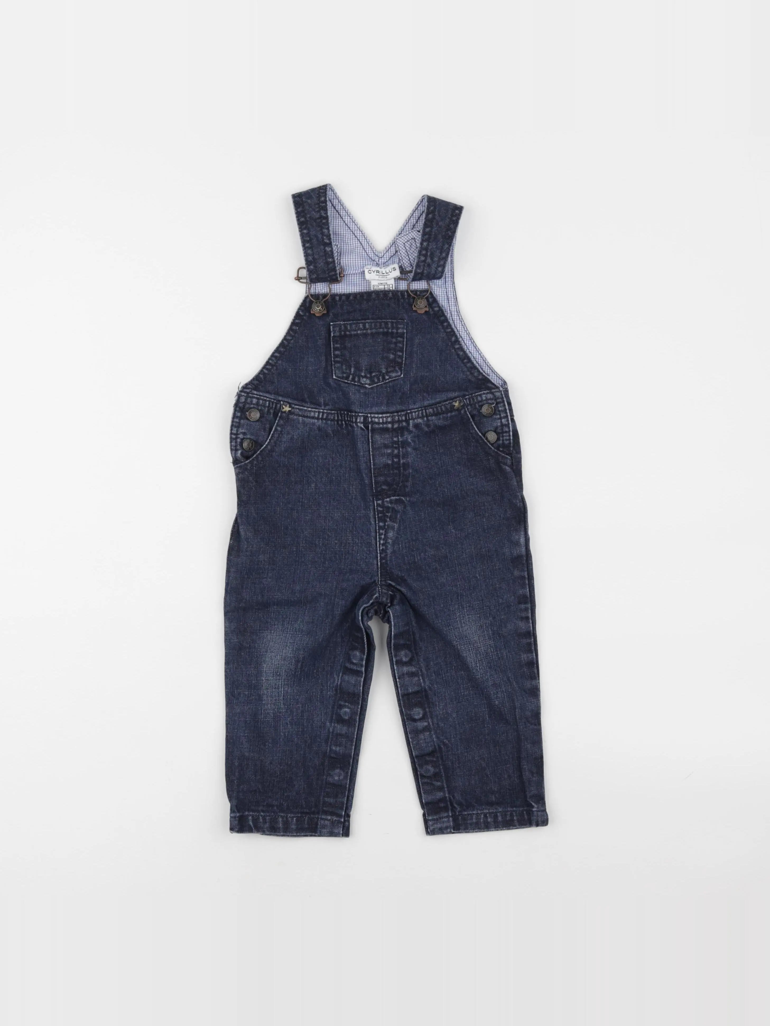 Cyrillus - salopette bleu - 12 mois