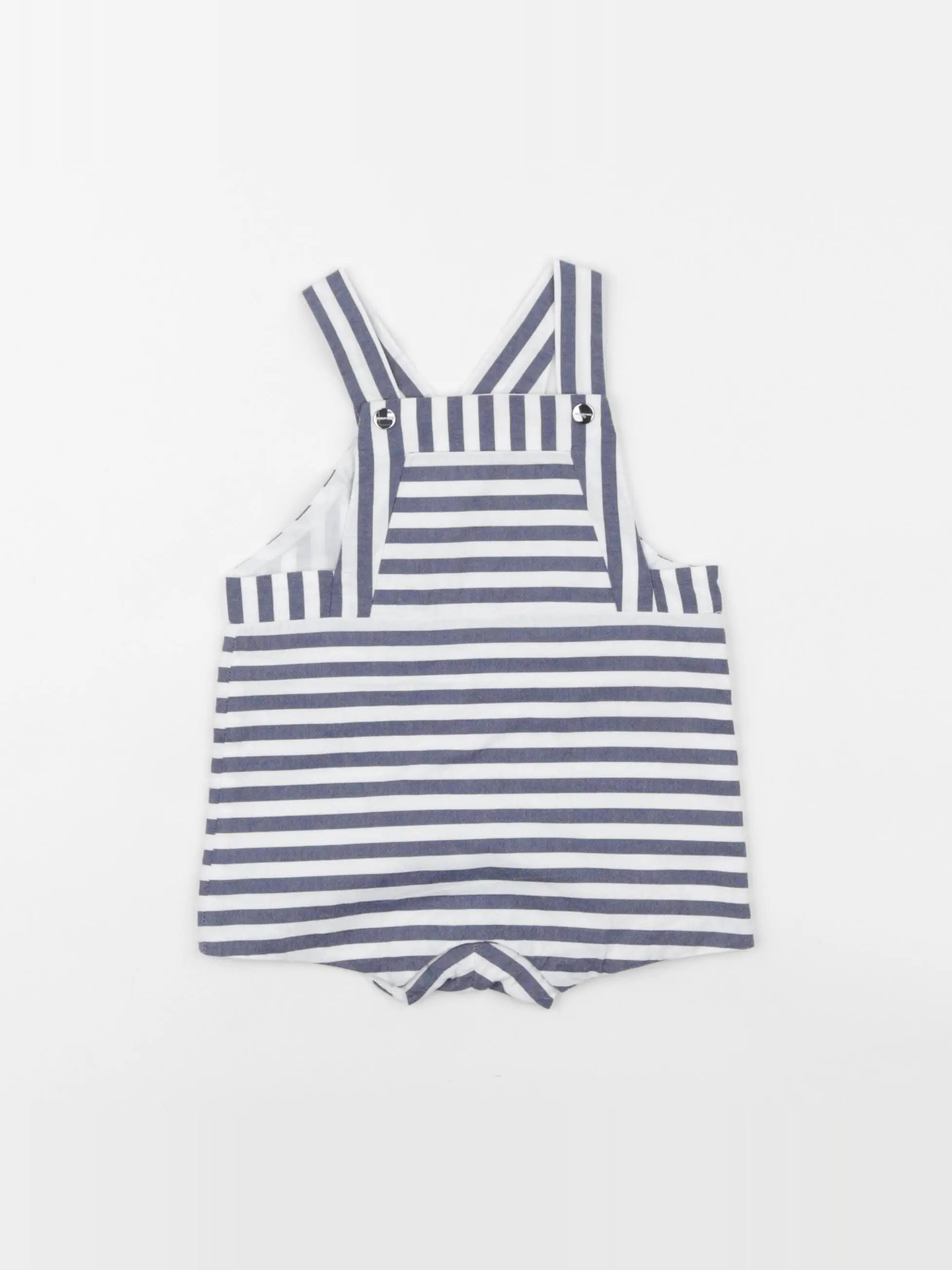 Jacadi - salopette blanc, bleu - 6 mois