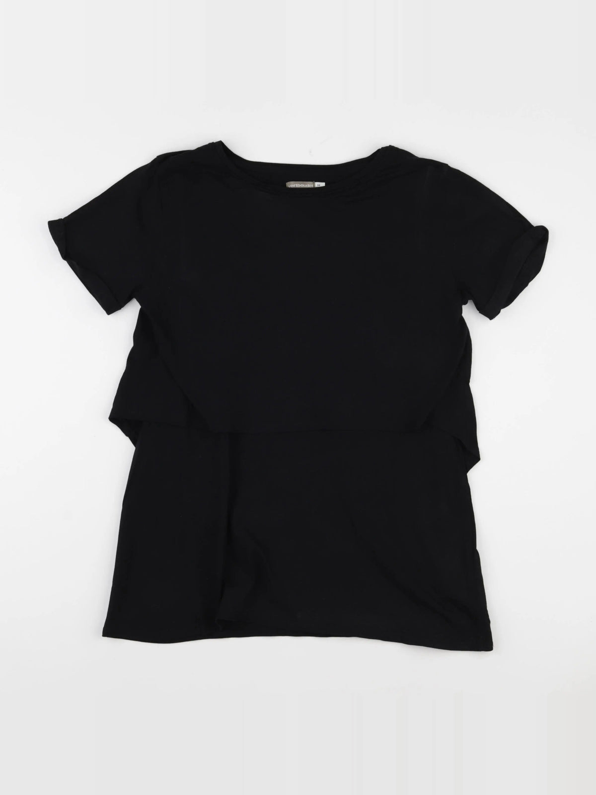 Vertbaudet - tee-shirt grossesse noir - 38 à 40