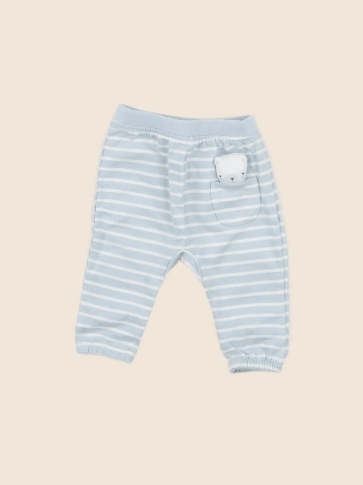 Vertbaudet - pantalon bleu - 3 mois