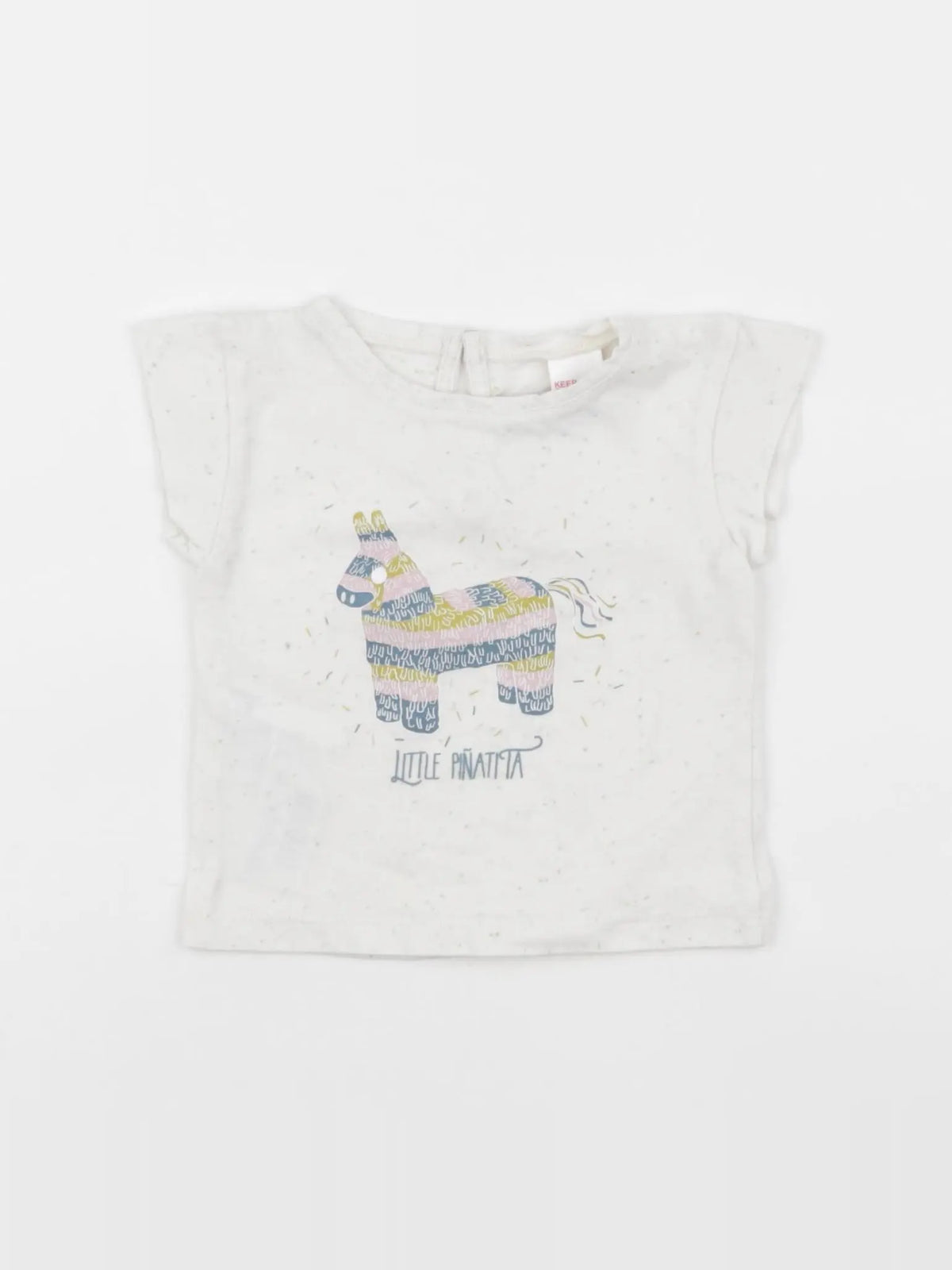 Mango - tee-shirt beige - 3/6 mois