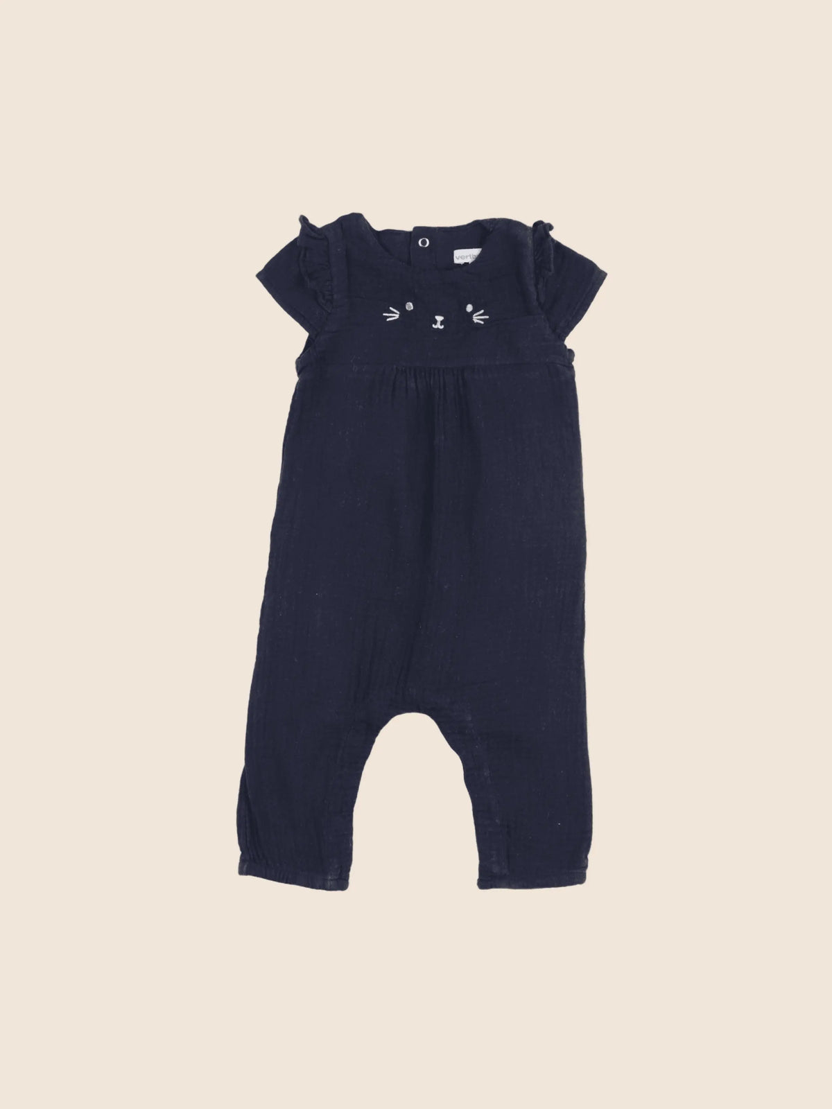 Vertbaudet - combinaison bleu - 9 mois