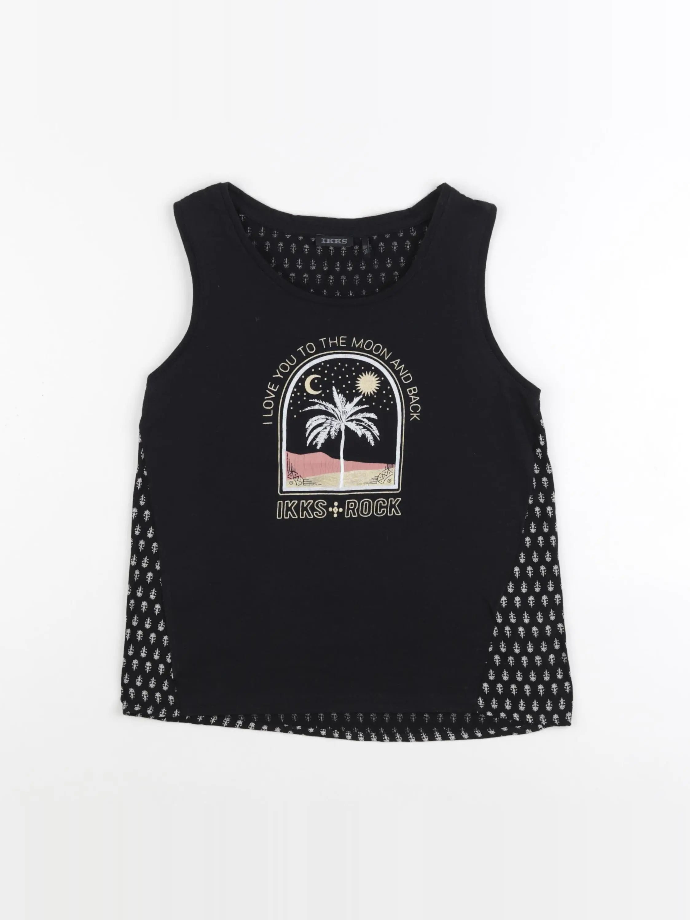 IKKS - débardeur noir - 10 ans