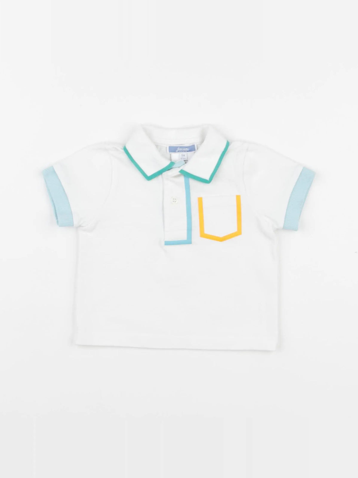 Jacadi - polo blanc - 6 mois