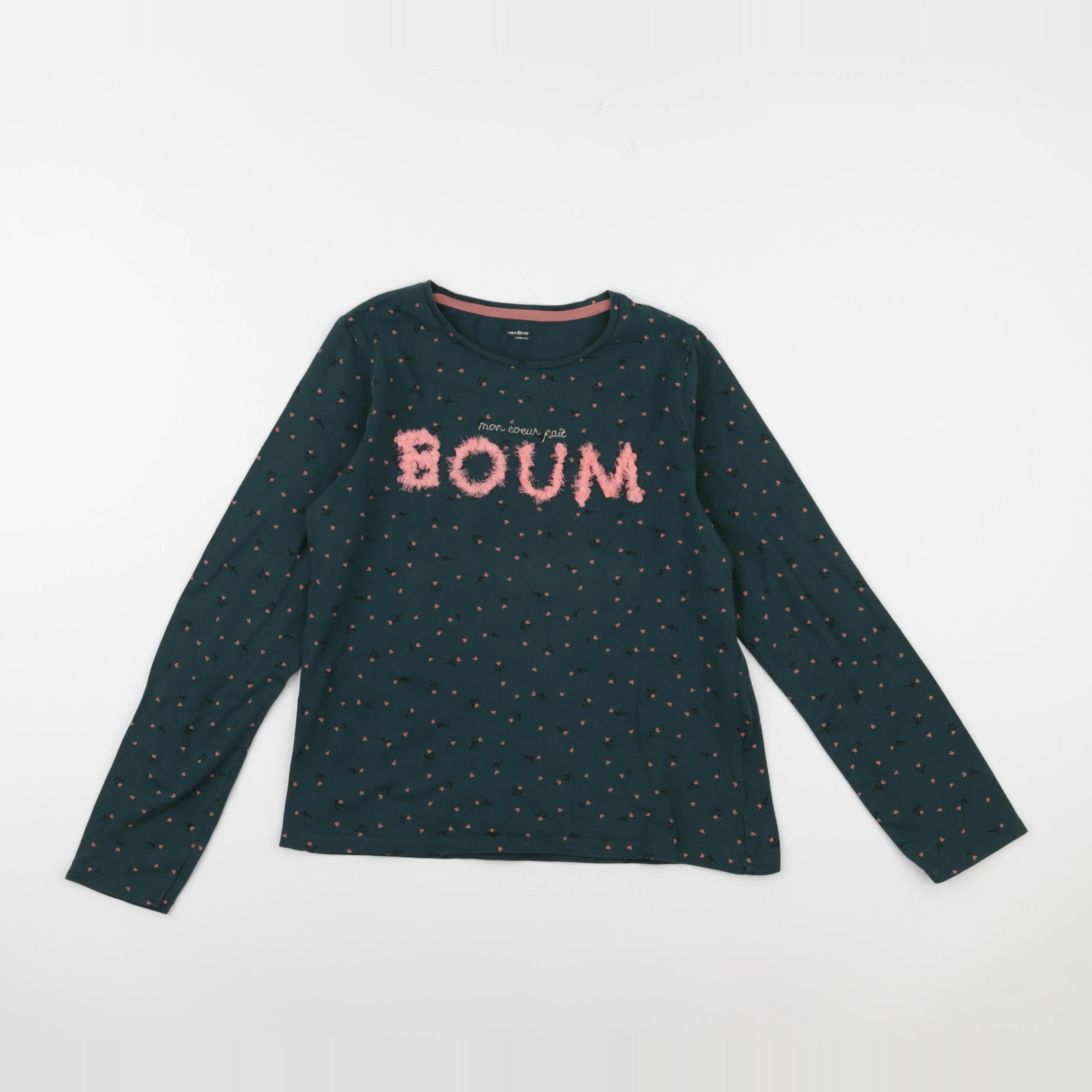 Vertbaudet - tee-shirt vert - 10 ans