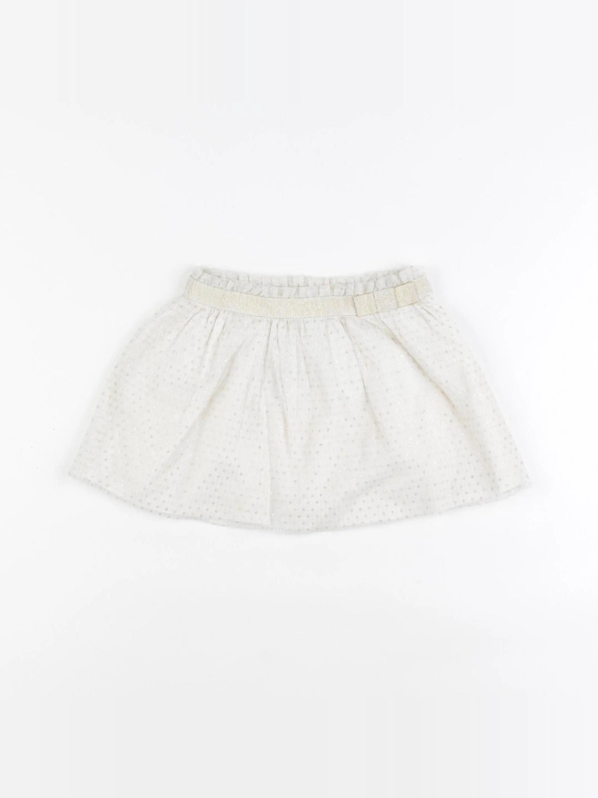 Jacadi - jupe blanc, or - 2 ans