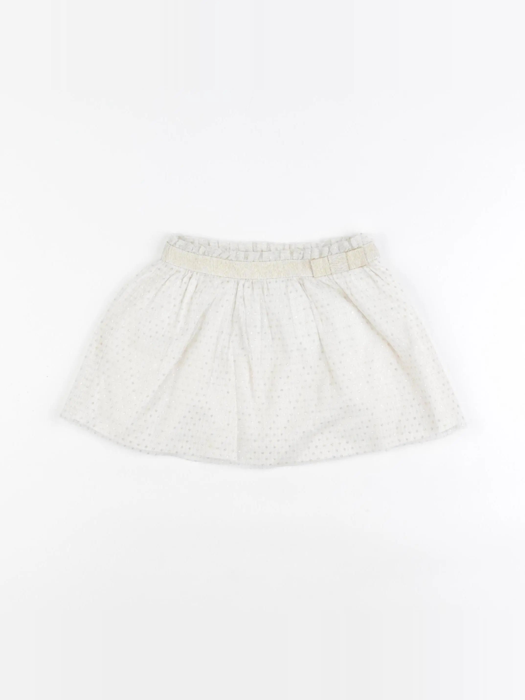 Jacadi - jupe blanc, or - 2 ans