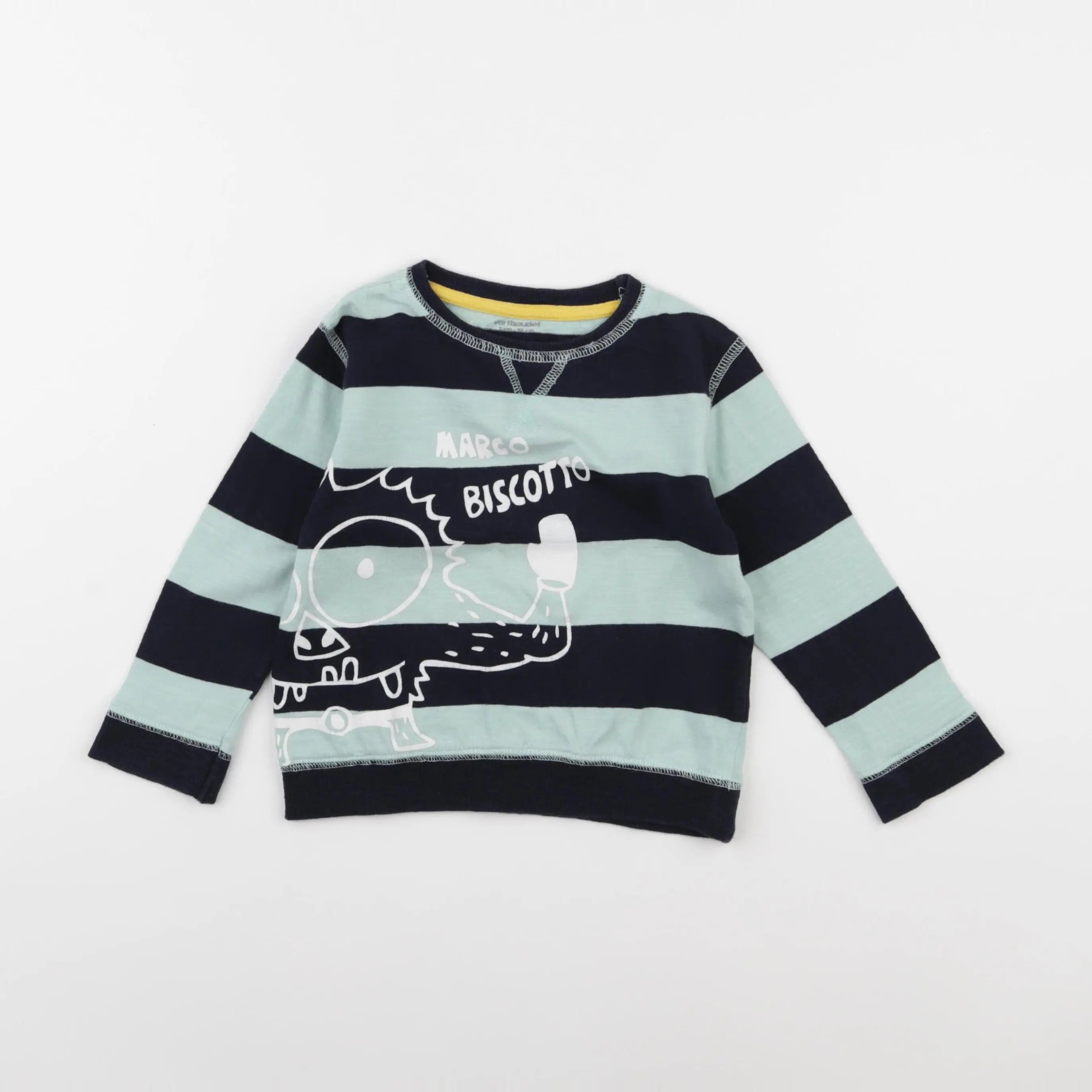 Vertbaudet - tee-shirt imprimé au dos multicolore - 3 ans